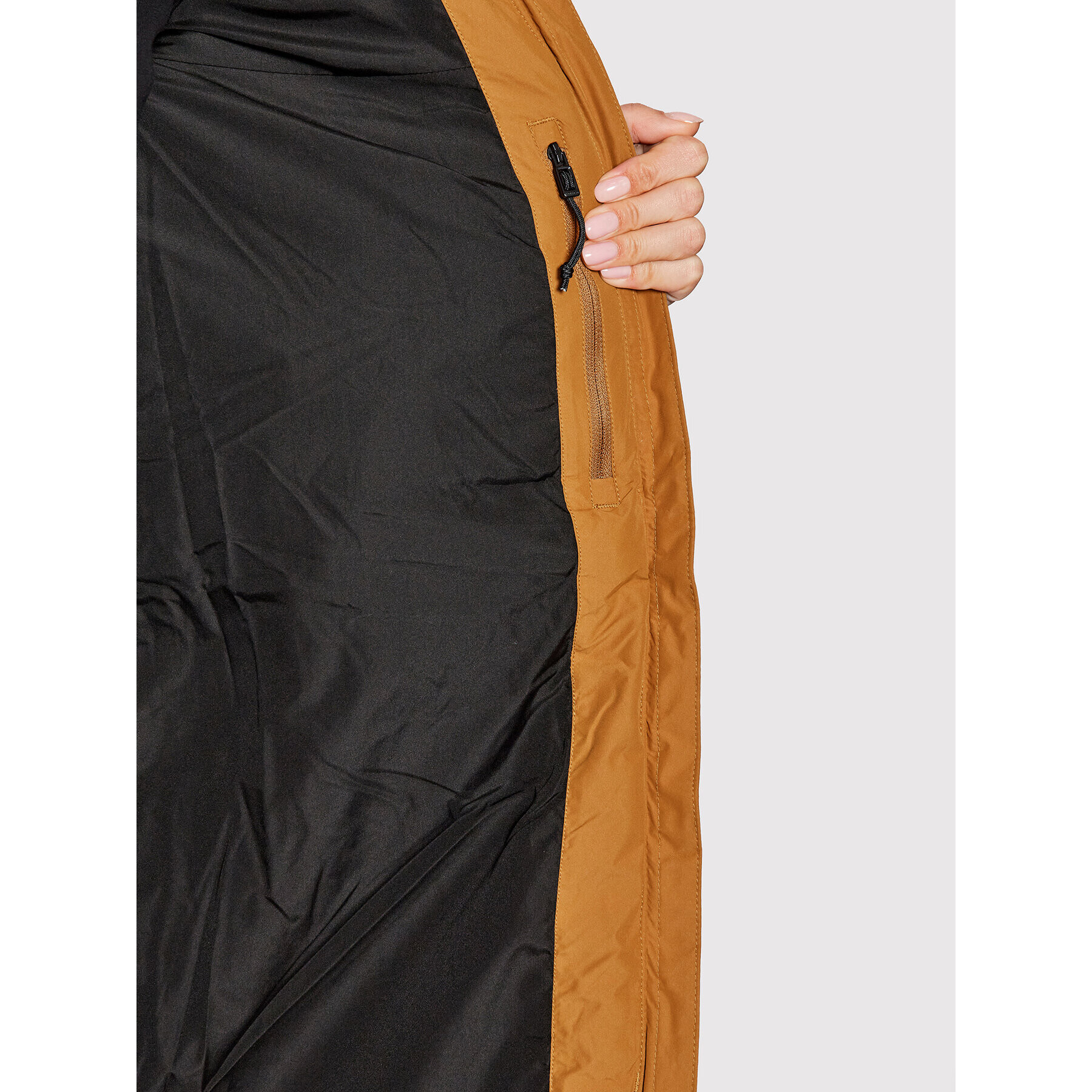 Didriksons Пухено яке Amina 503881 Кафяв Regular Fit - Pepit.bg