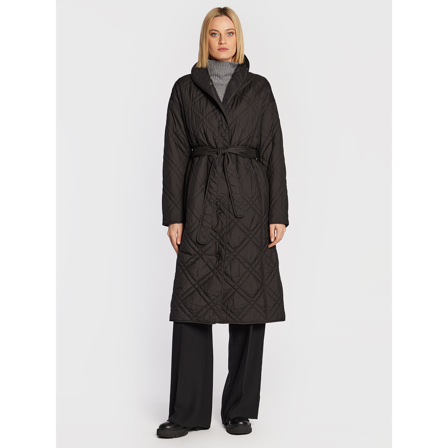 Didriksons Пухено яке Freja 504376 Черен Regular Fit - Pepit.bg