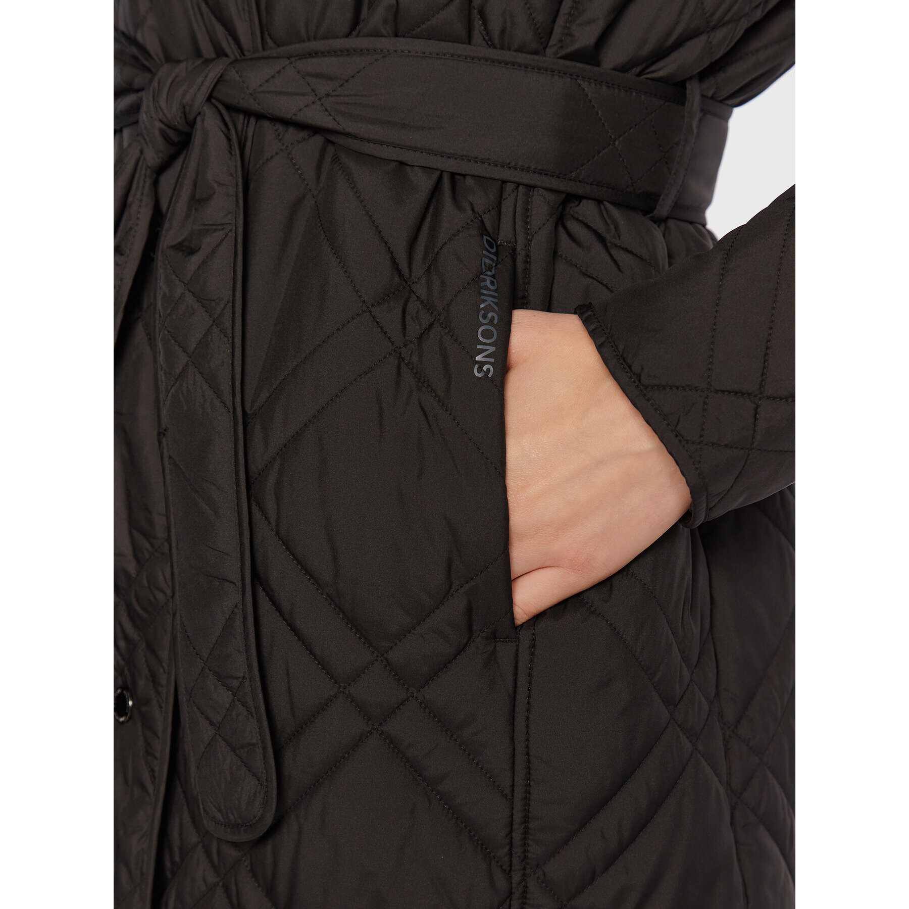 Didriksons Пухено яке Freja 504376 Черен Regular Fit - Pepit.bg