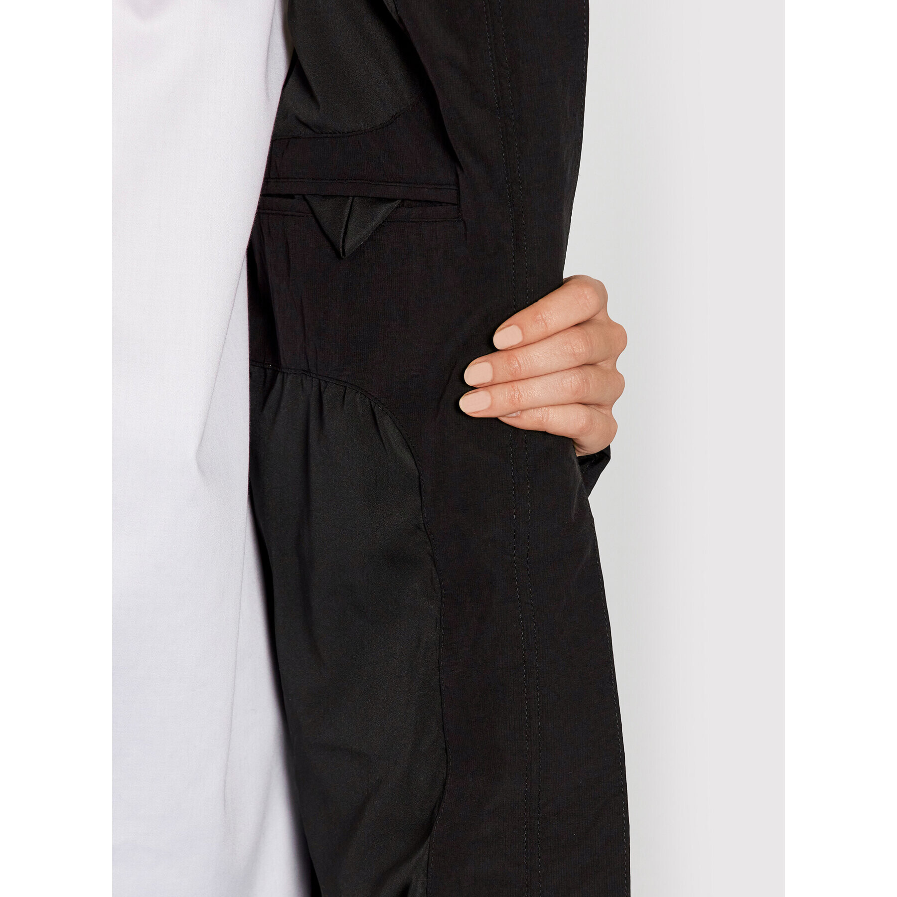 Didriksons Пухено яке Julie 503867 Черен Regular Fit - Pepit.bg