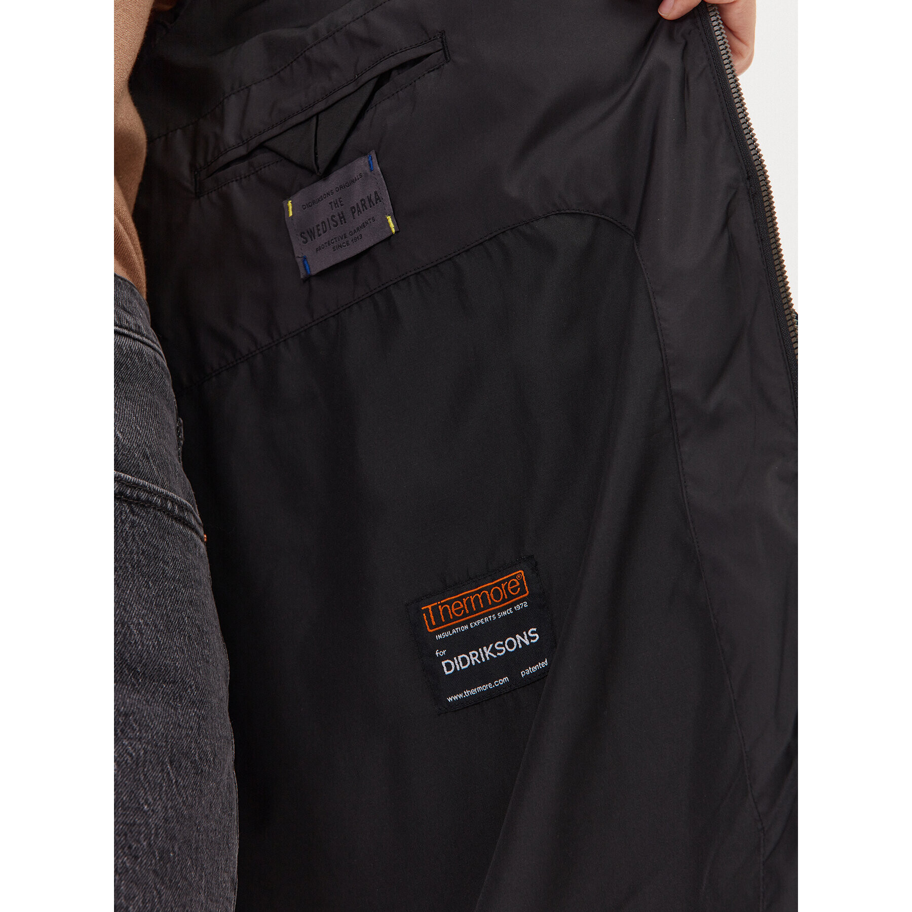 Didriksons Пухено яке Rind 504276 Черен Oversize - Pepit.bg
