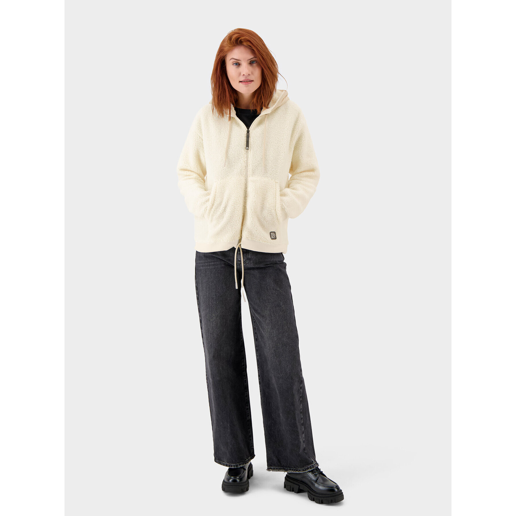 Didriksons Суитшърт Della 504704 Екрю Regular Fit - Pepit.bg