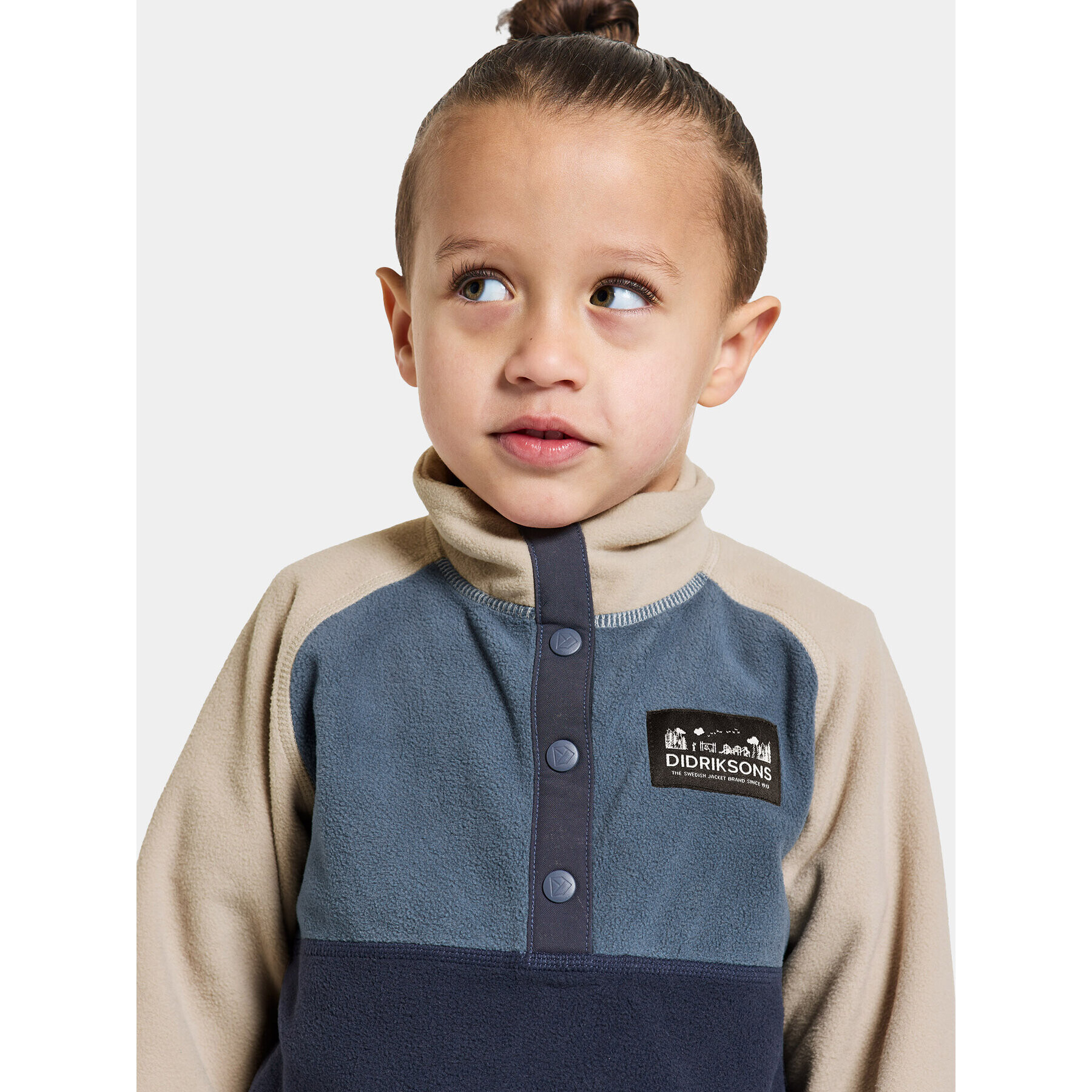 Didriksons Суитшърт Monte Kids Half Butt 505008 Тъмносин Regular Fit - Pepit.bg