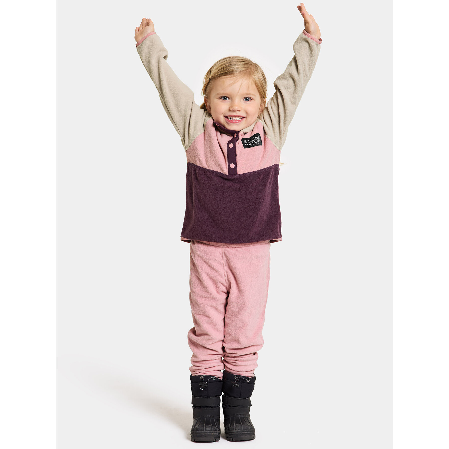 Didriksons Суитшърт Monte Kids Half Butt 505008 Виолетов Regular Fit - Pepit.bg