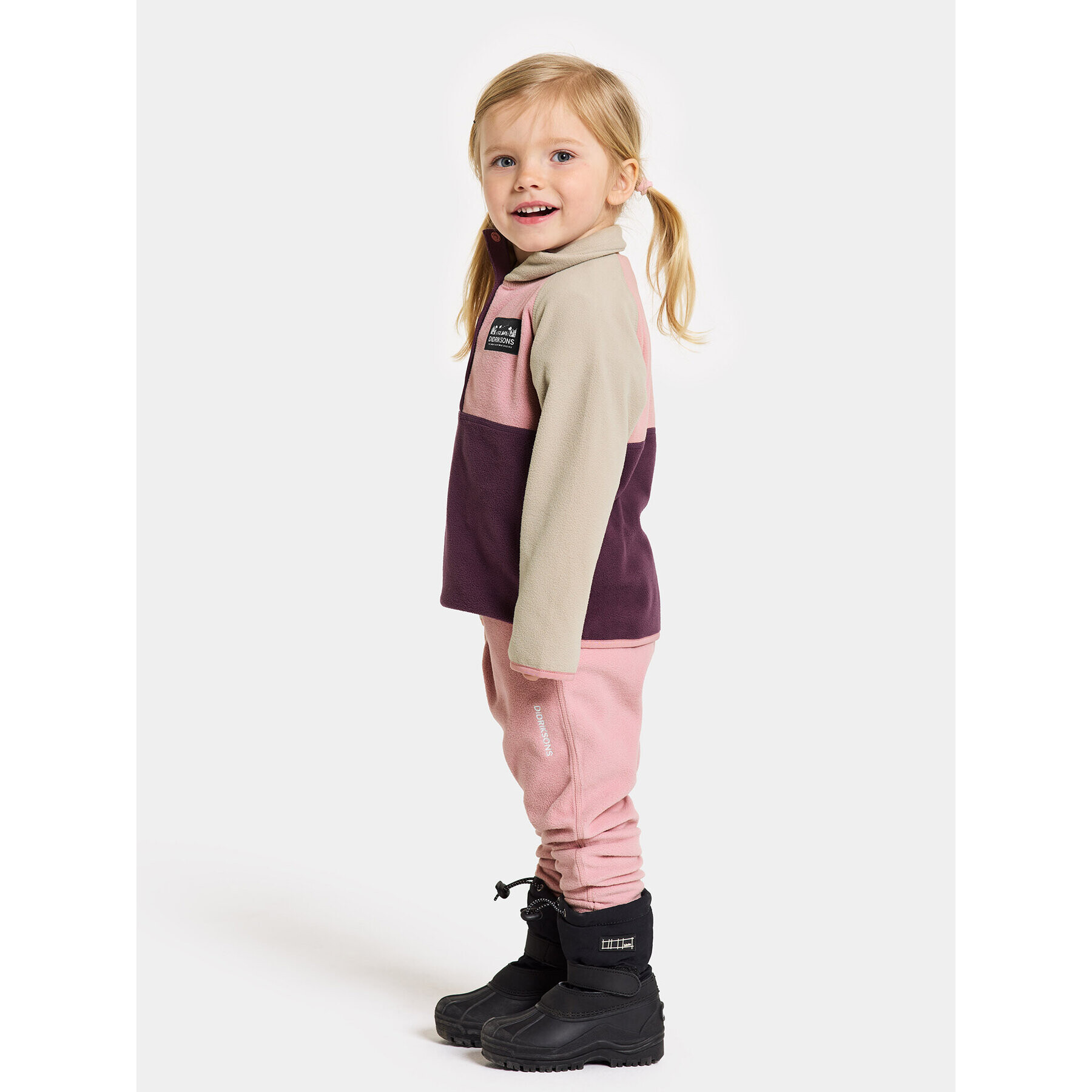 Didriksons Суитшърт Monte Kids Half Butt 505008 Виолетов Regular Fit - Pepit.bg