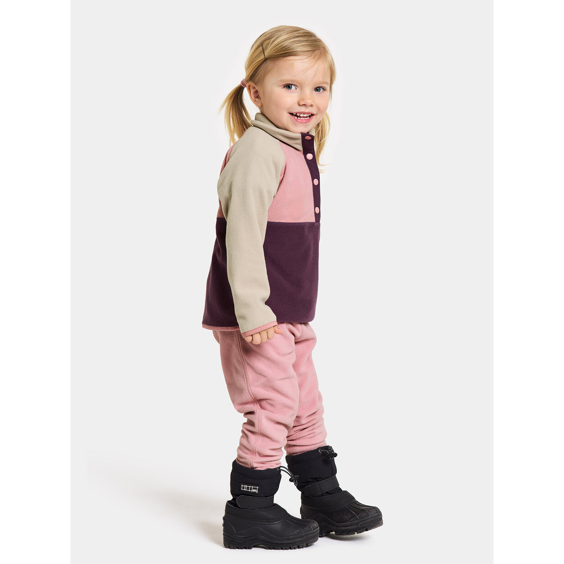 Didriksons Суитшърт Monte Kids Half Butt 505008 Виолетов Regular Fit - Pepit.bg