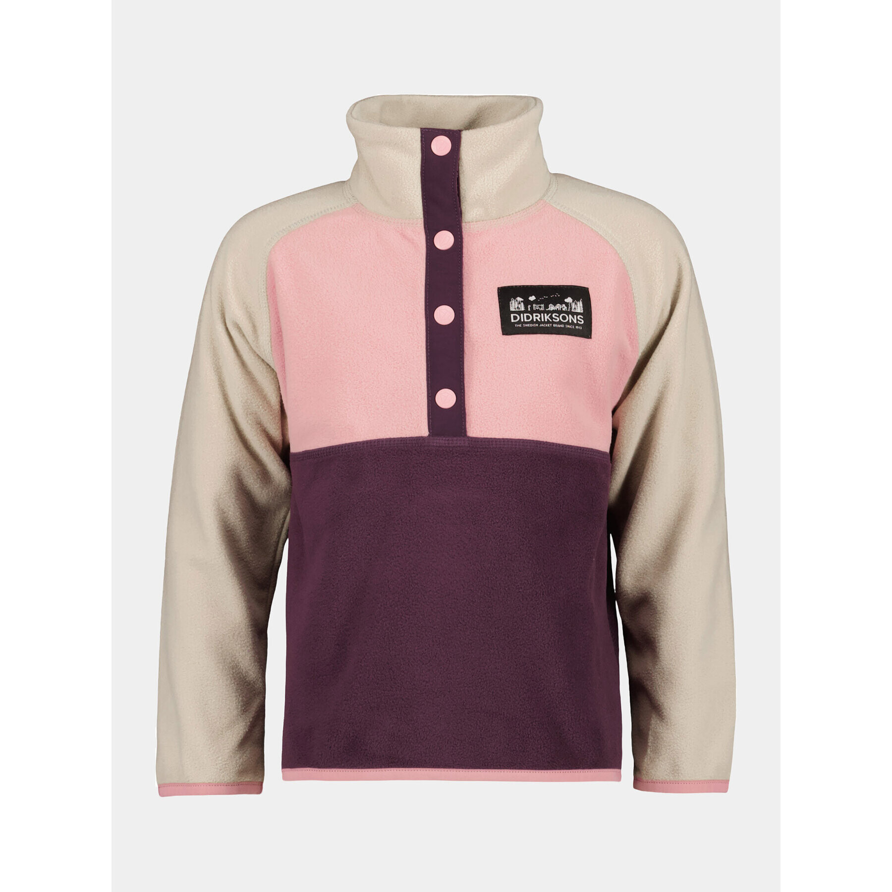 Didriksons Суитшърт Monte Kids Half Butt 505008 Виолетов Regular Fit - Pepit.bg