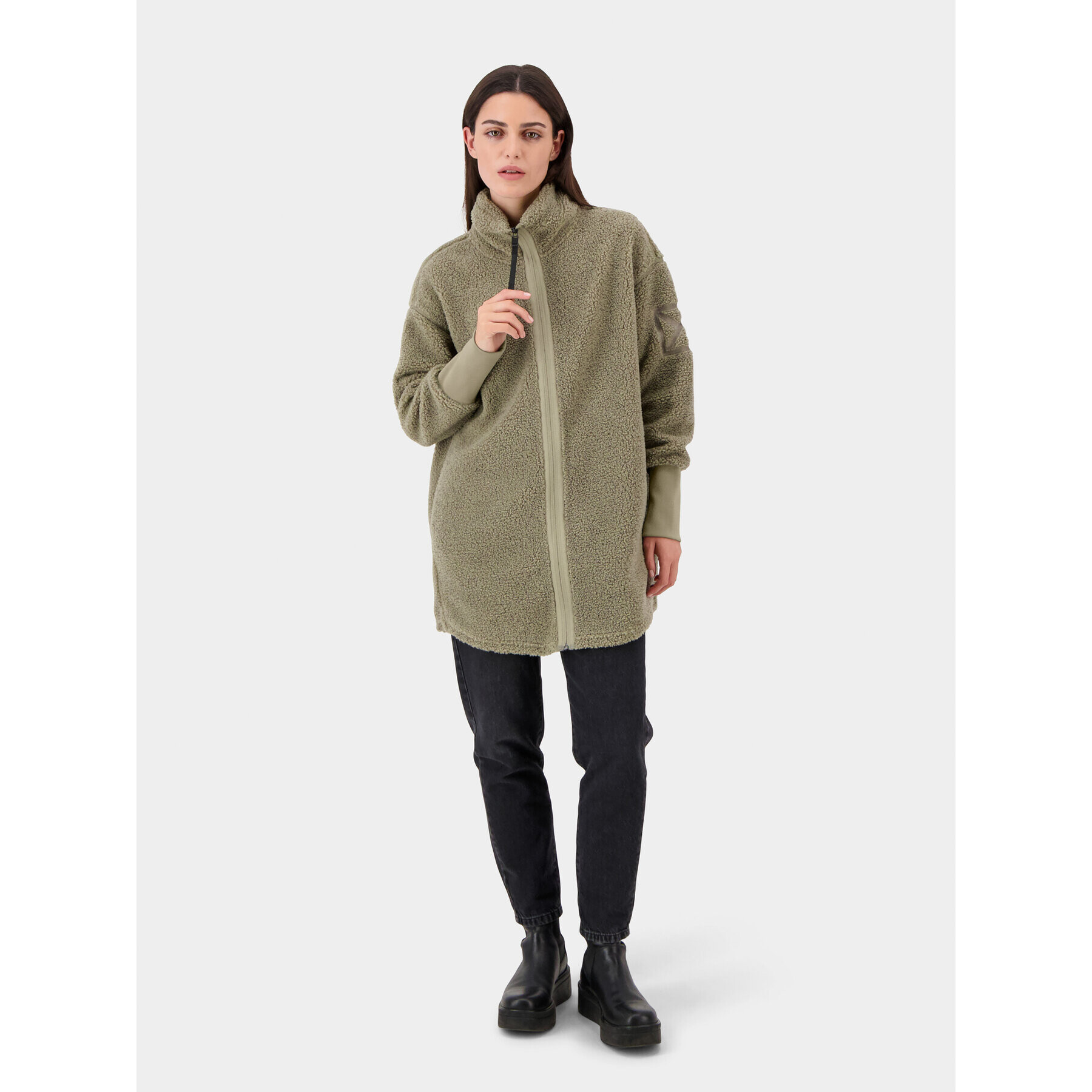 Didriksons Суитшърт Sally 504763 Зелен Regular Fit - Pepit.bg