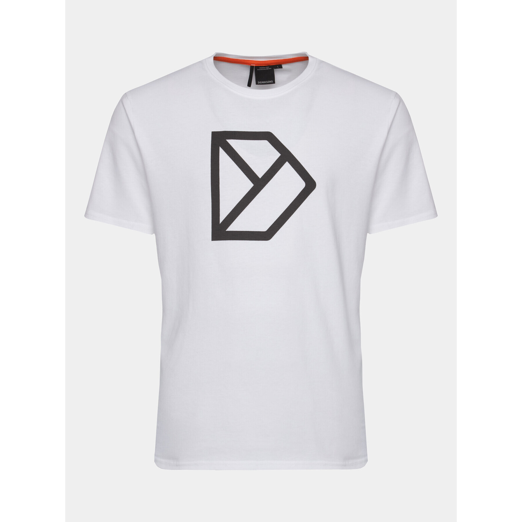 Didriksons Тишърт D-Logo Usx T-Shirt 505096 Бял Regular Fit - Pepit.bg