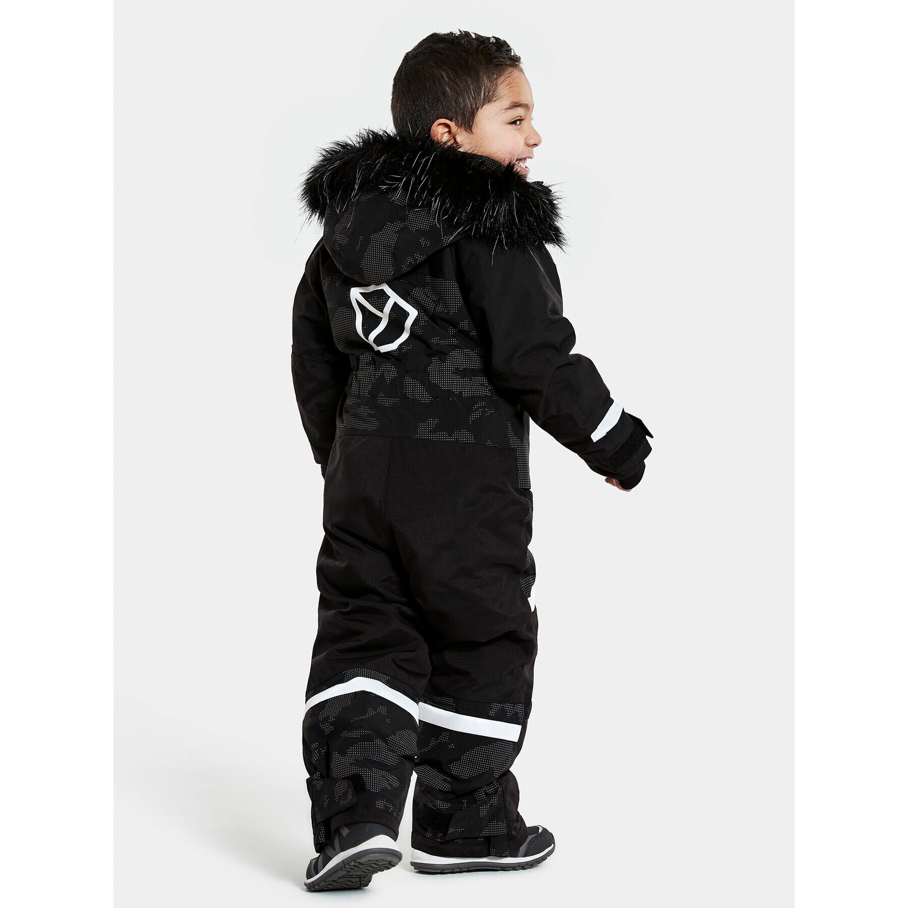 Didriksons Зимен детски гащеризон Bjärven Special Edition 504338 Черен Regular Fit - Pepit.bg