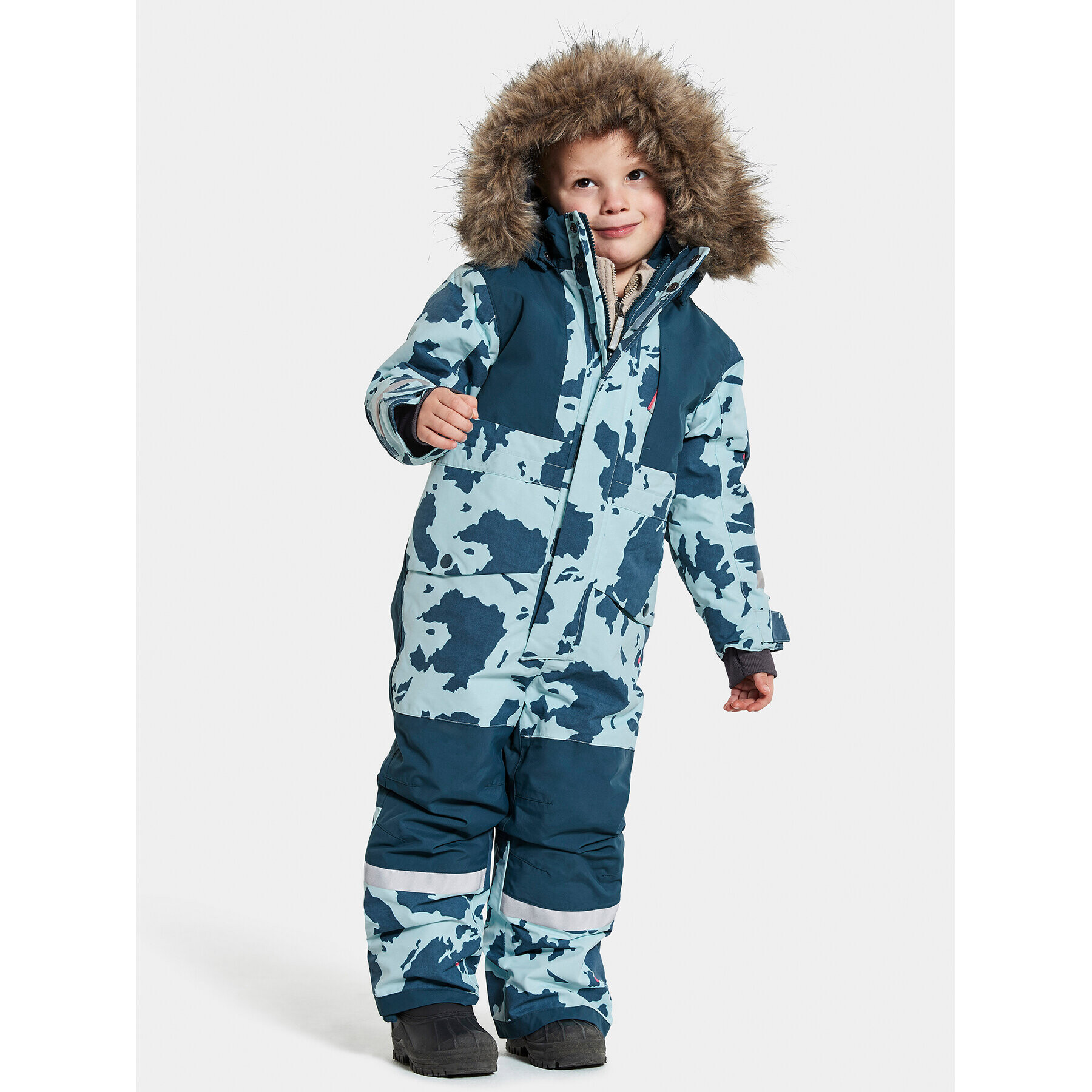 Didriksons Зимен детски гащеризон Björnen 504463 Син Regular Fit - Pepit.bg