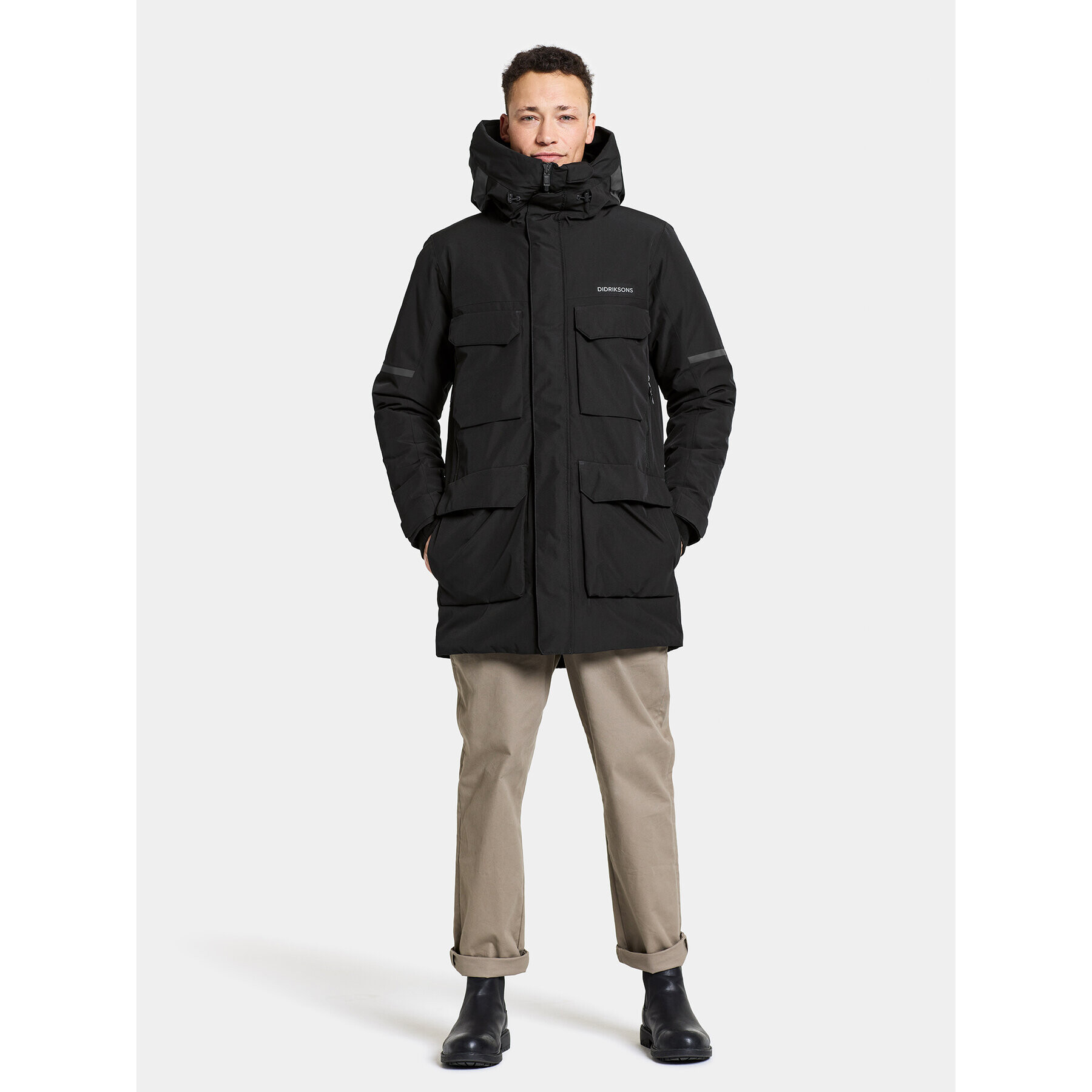 Didriksons Зимно яке Drew Usx Parka 7 504853 Черен Standard Fit - Pepit.bg