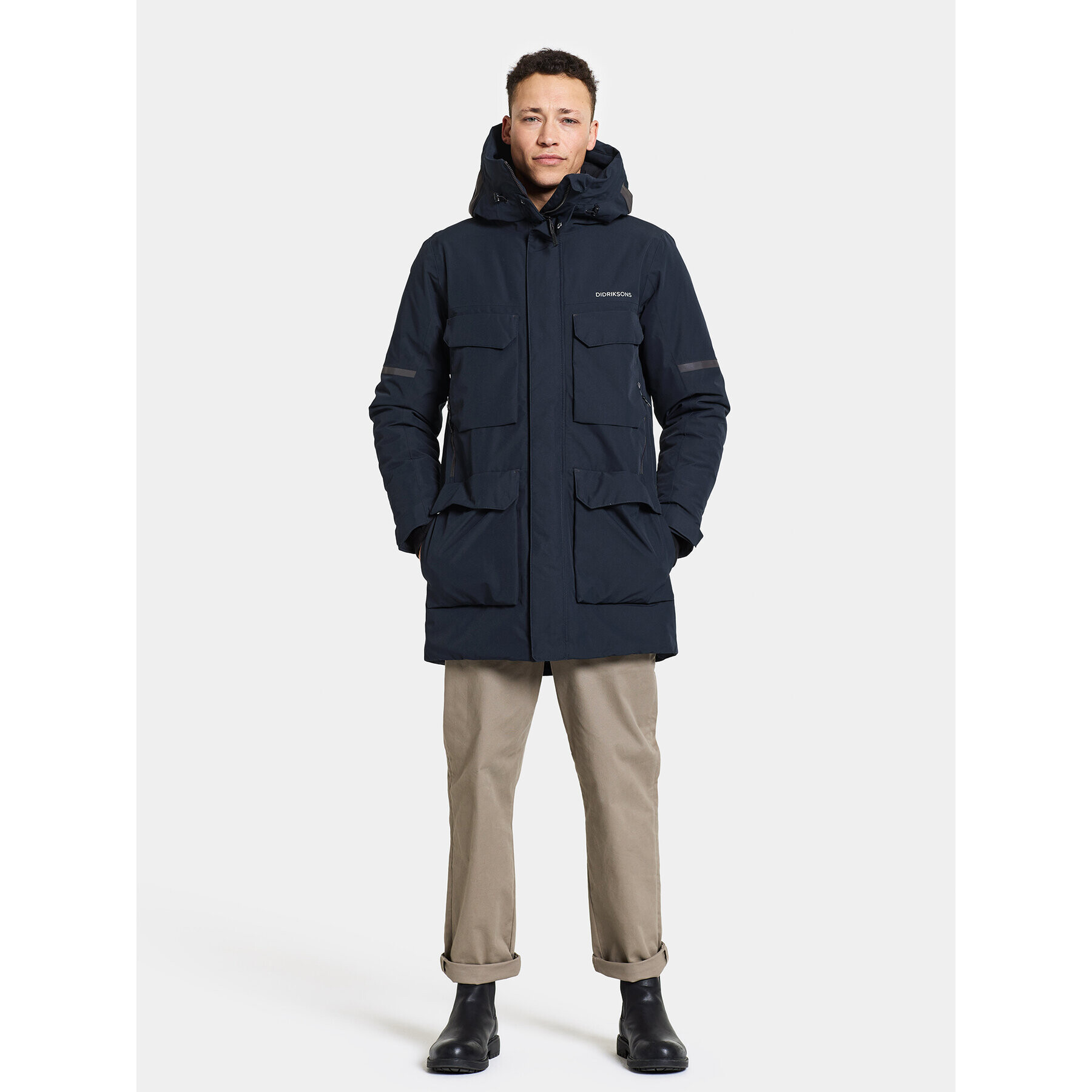 Didriksons Зимно яке Drew Usx Parka 7 504853 Тъмносин Standard Fit - Pepit.bg