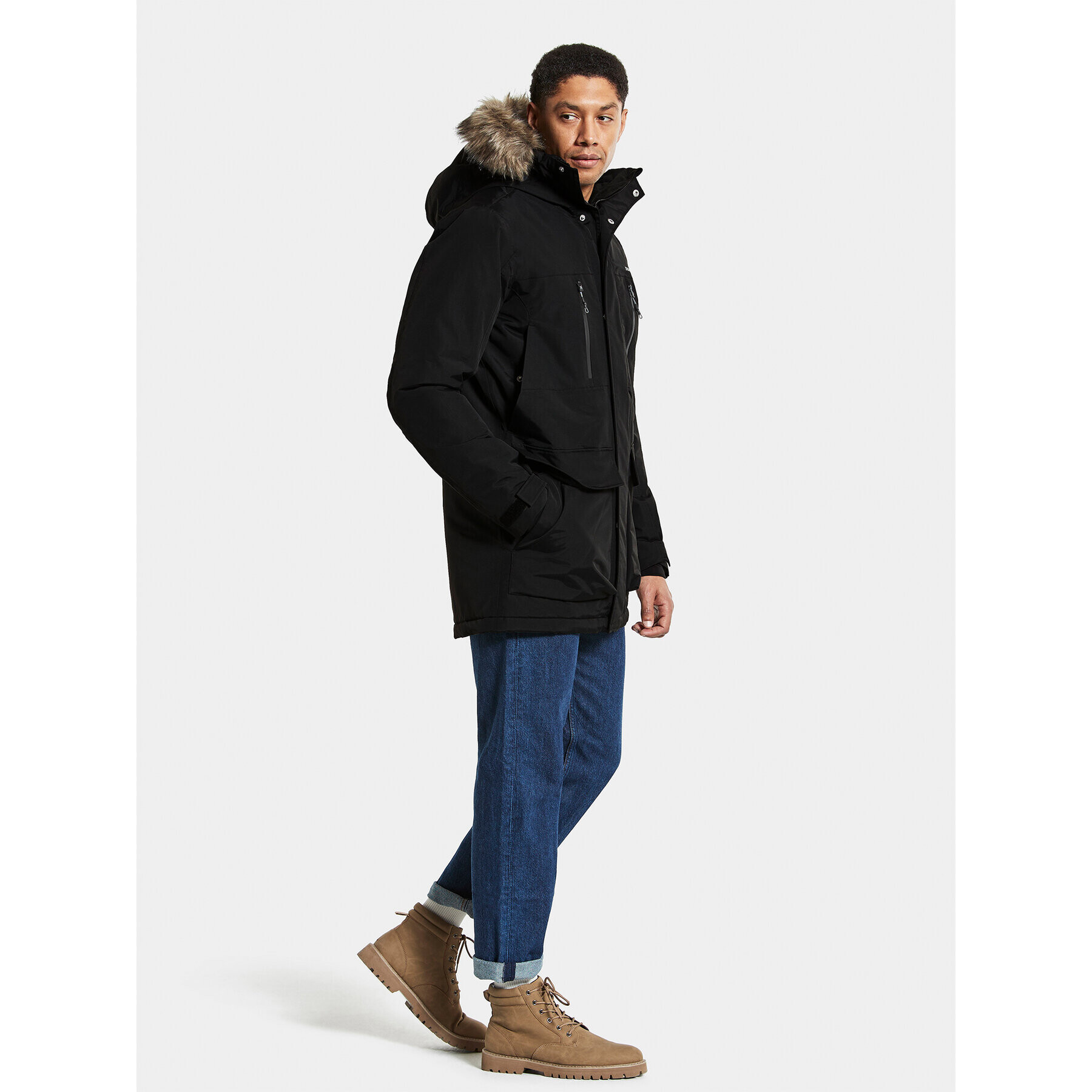 Didriksons Зимно яке Fredrik 504461 Черен Regular Fit - Pepit.bg