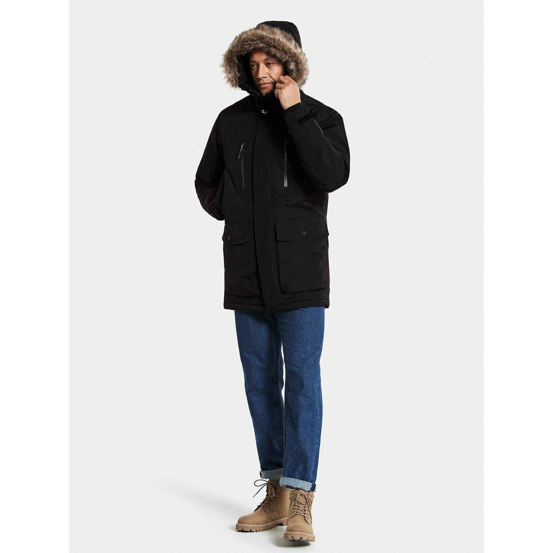 Didriksons Зимно яке Fredrik 504461 Черен Regular Fit - Pepit.bg