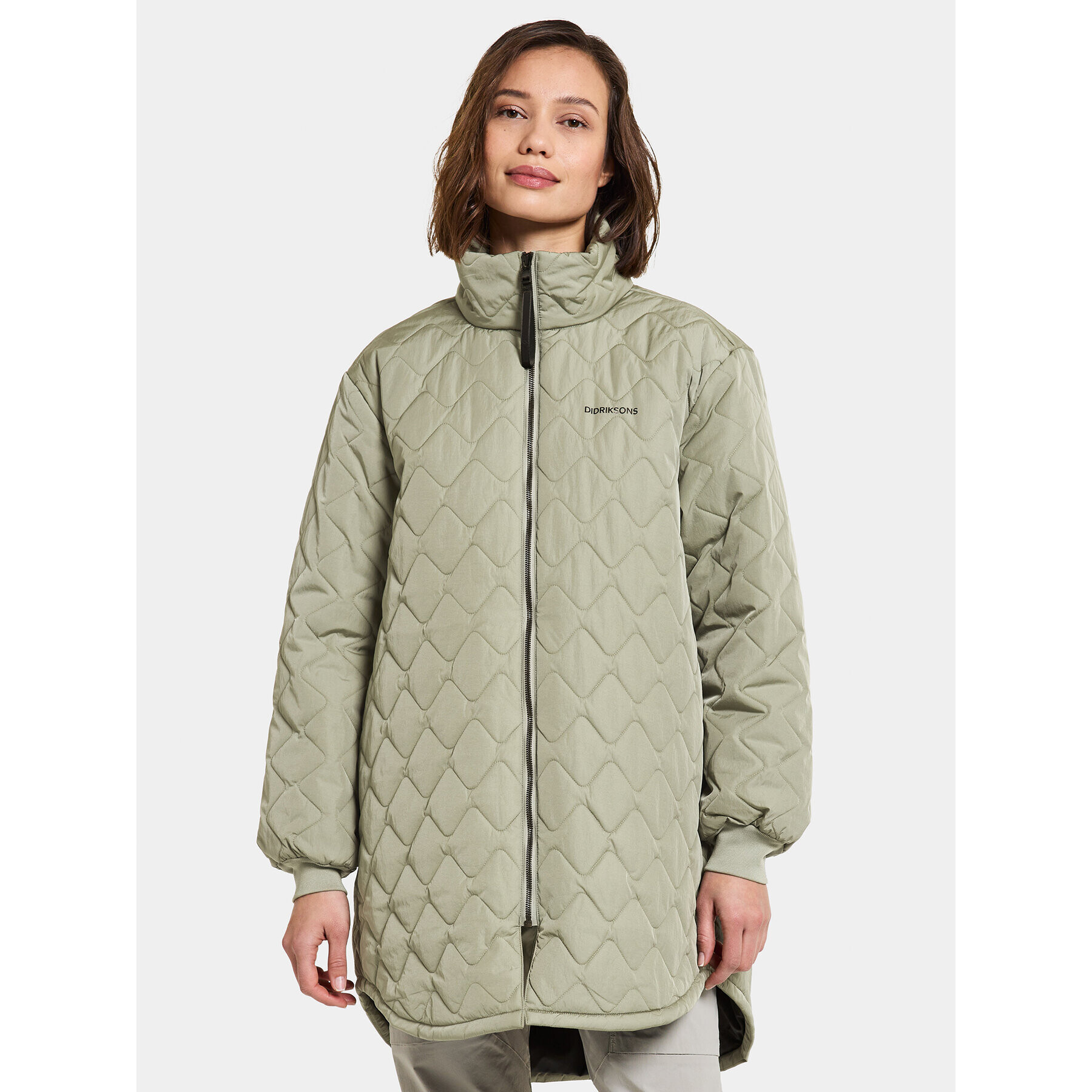 Didriksons Зимно яке Gabbi Wns Parka 505048 Зелен Regular Fit - Pepit.bg