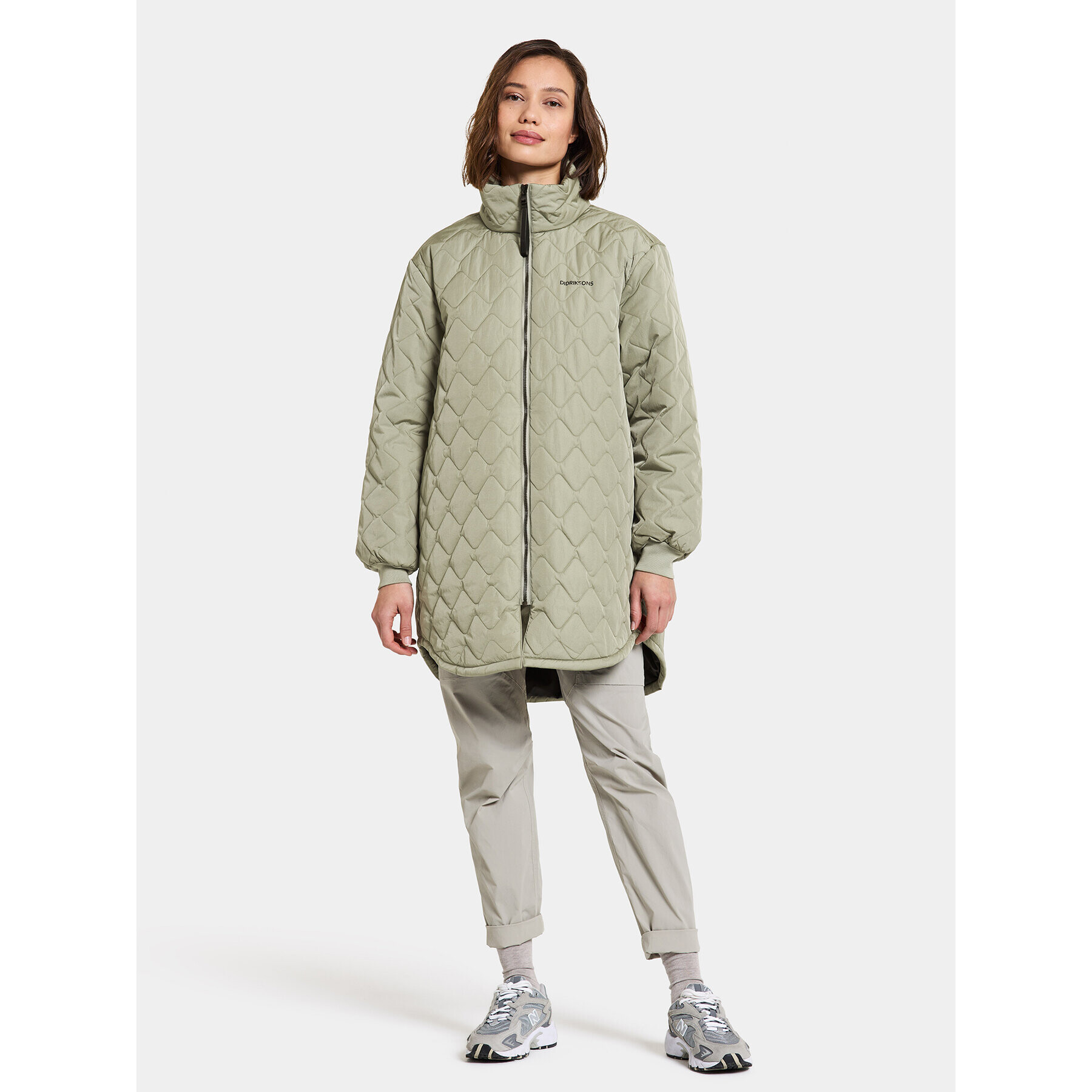 Didriksons Зимно яке Gabbi Wns Parka 505048 Зелен Regular Fit - Pepit.bg
