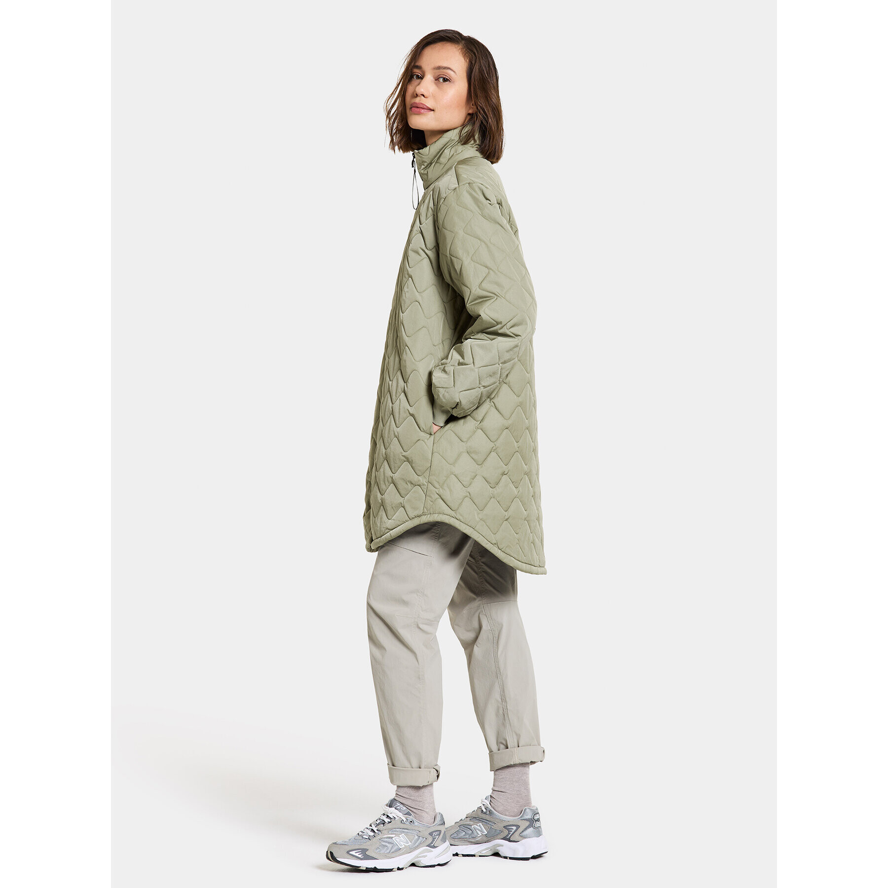 Didriksons Зимно яке Gabbi Wns Parka 505048 Зелен Regular Fit - Pepit.bg