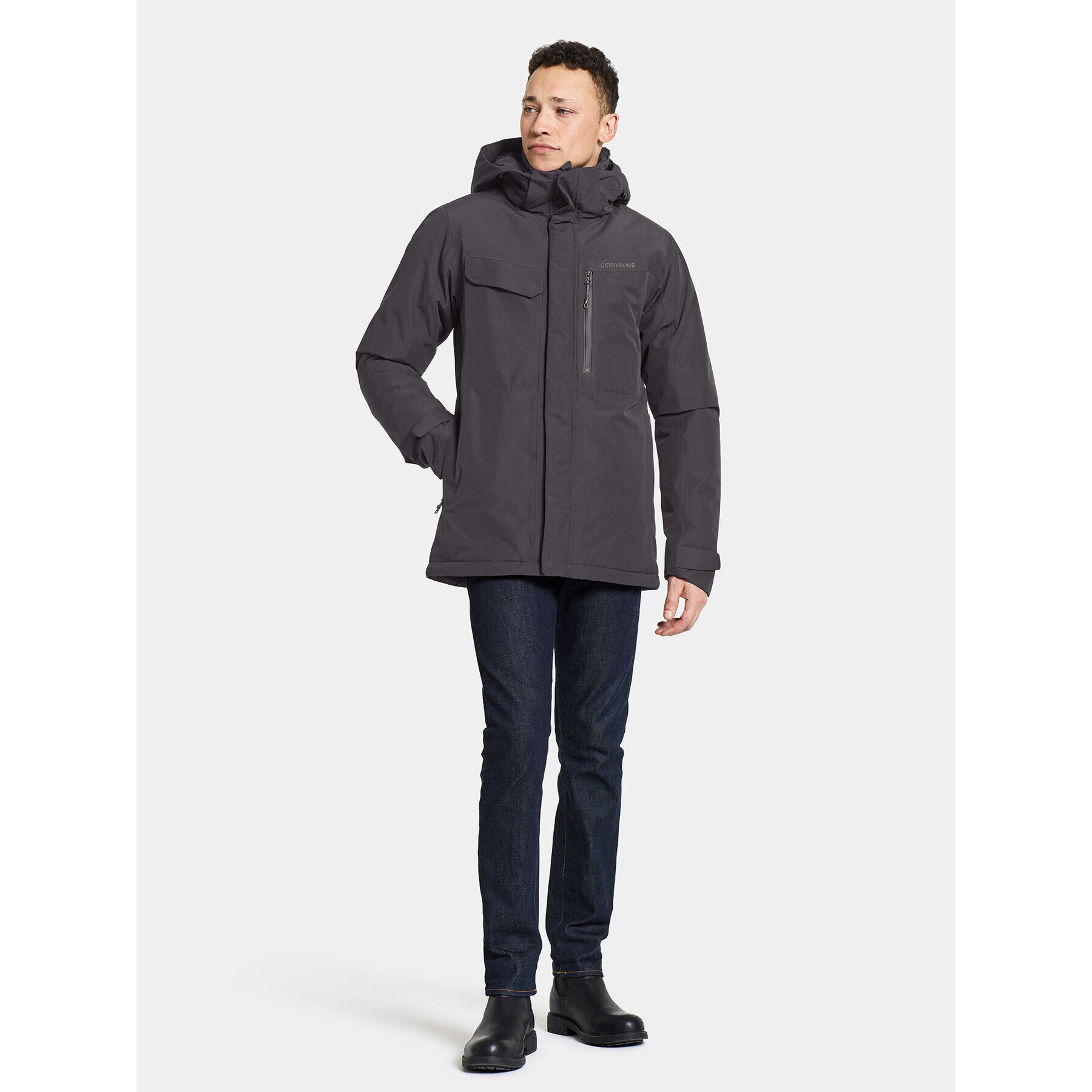 Didriksons Зимно яке Stefan Usx Jkt 505041 Черен Regular Fit - Pepit.bg