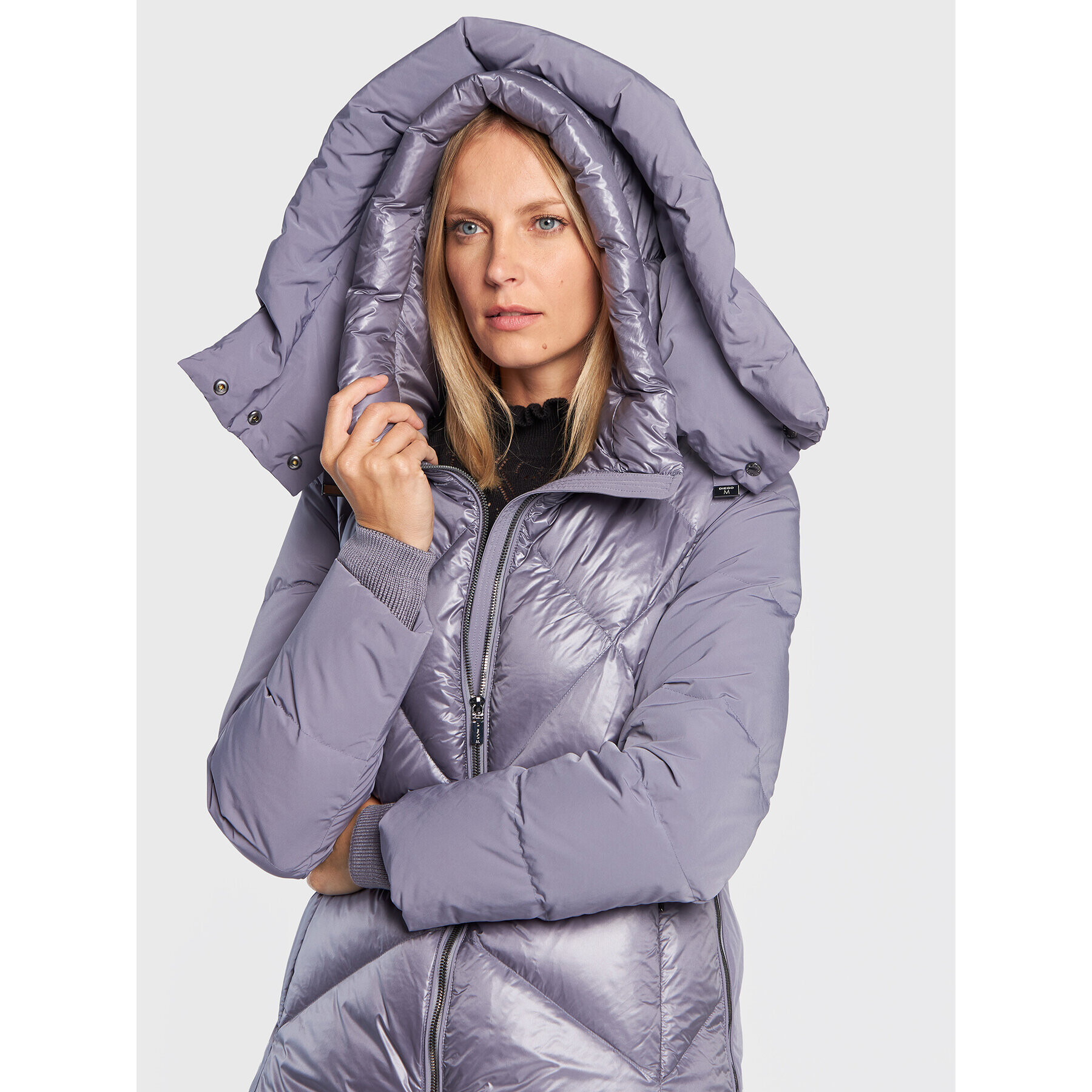 Diego M Пухено яке 22IP-R402 Виолетов Regular Fit - Pepit.bg