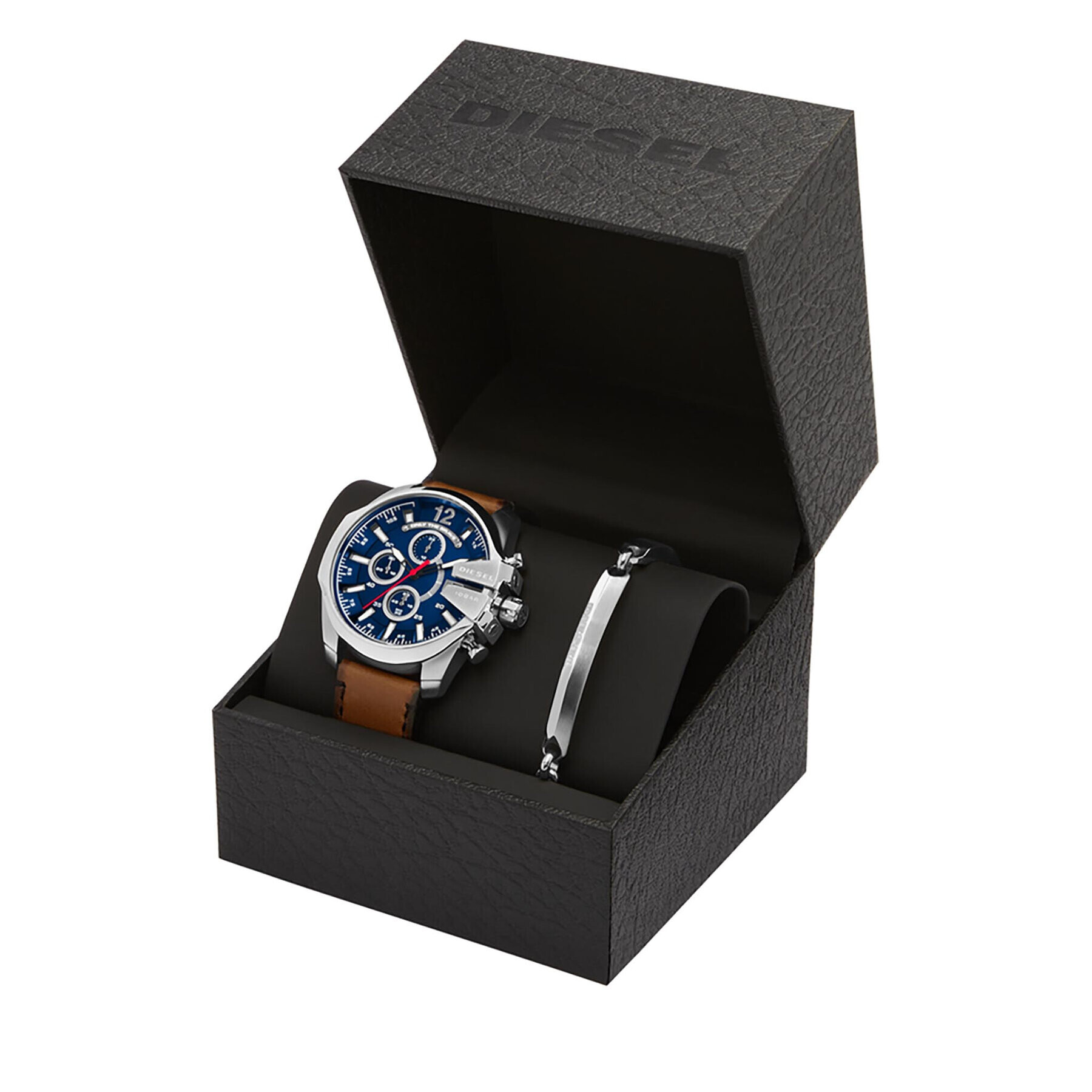 Diesel Часовник Baby Chief Gift Set DZ4601SET Кафяв - Pepit.bg