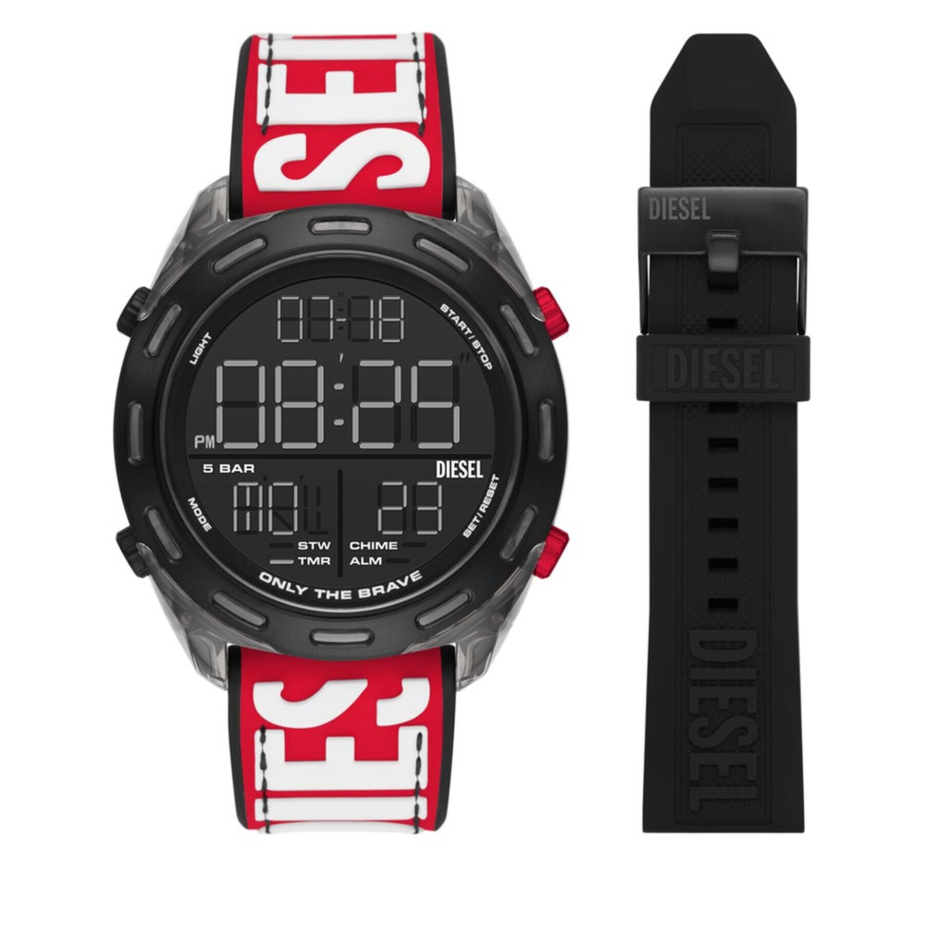 Diesel Часовник Crusher Gift Set DZ2164SET Черен - Pepit.bg