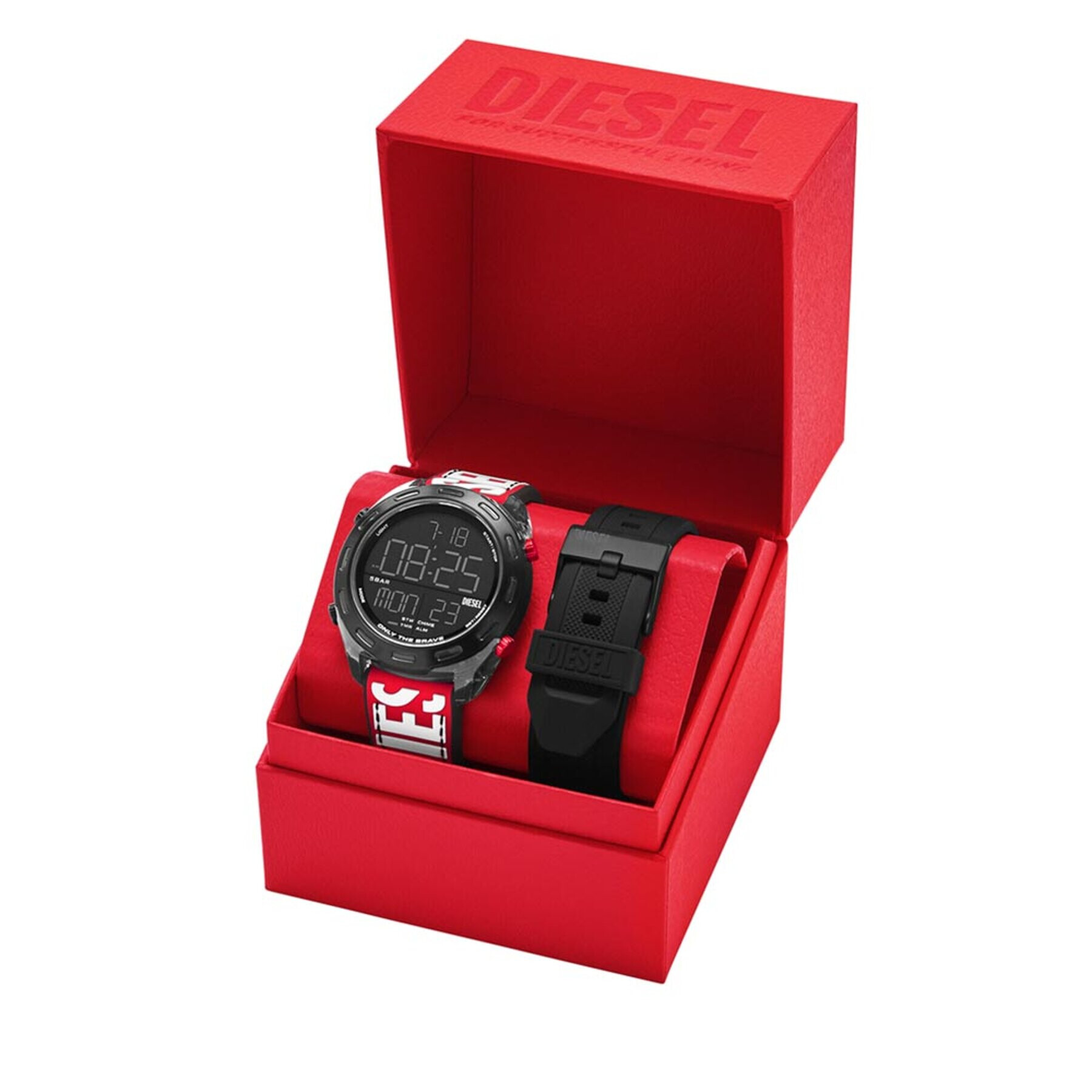 Diesel Часовник Crusher Gift Set DZ2164SET Черен - Pepit.bg