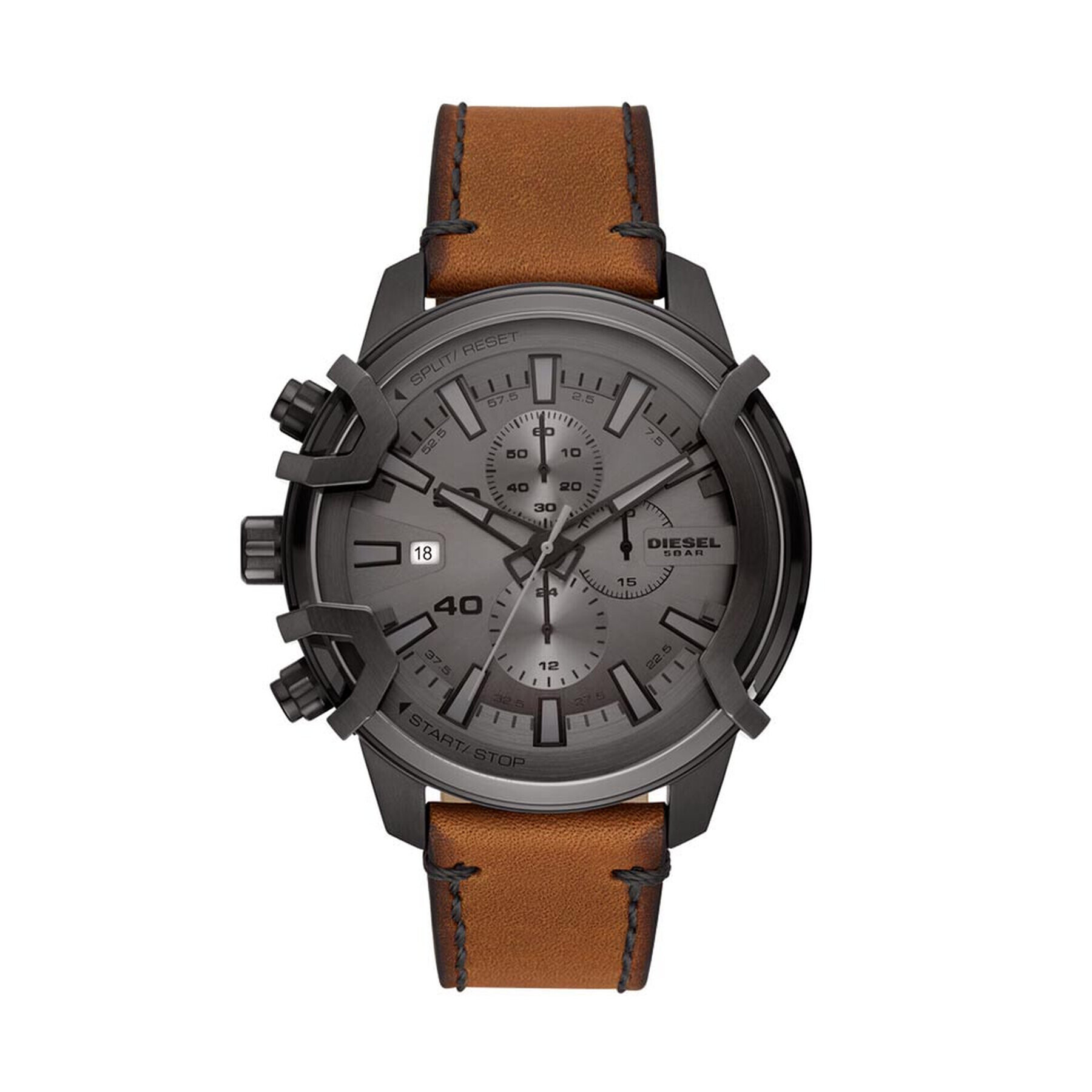 Diesel Часовник Griffed Chronograph DZ4569 Кафяв - Pepit.bg