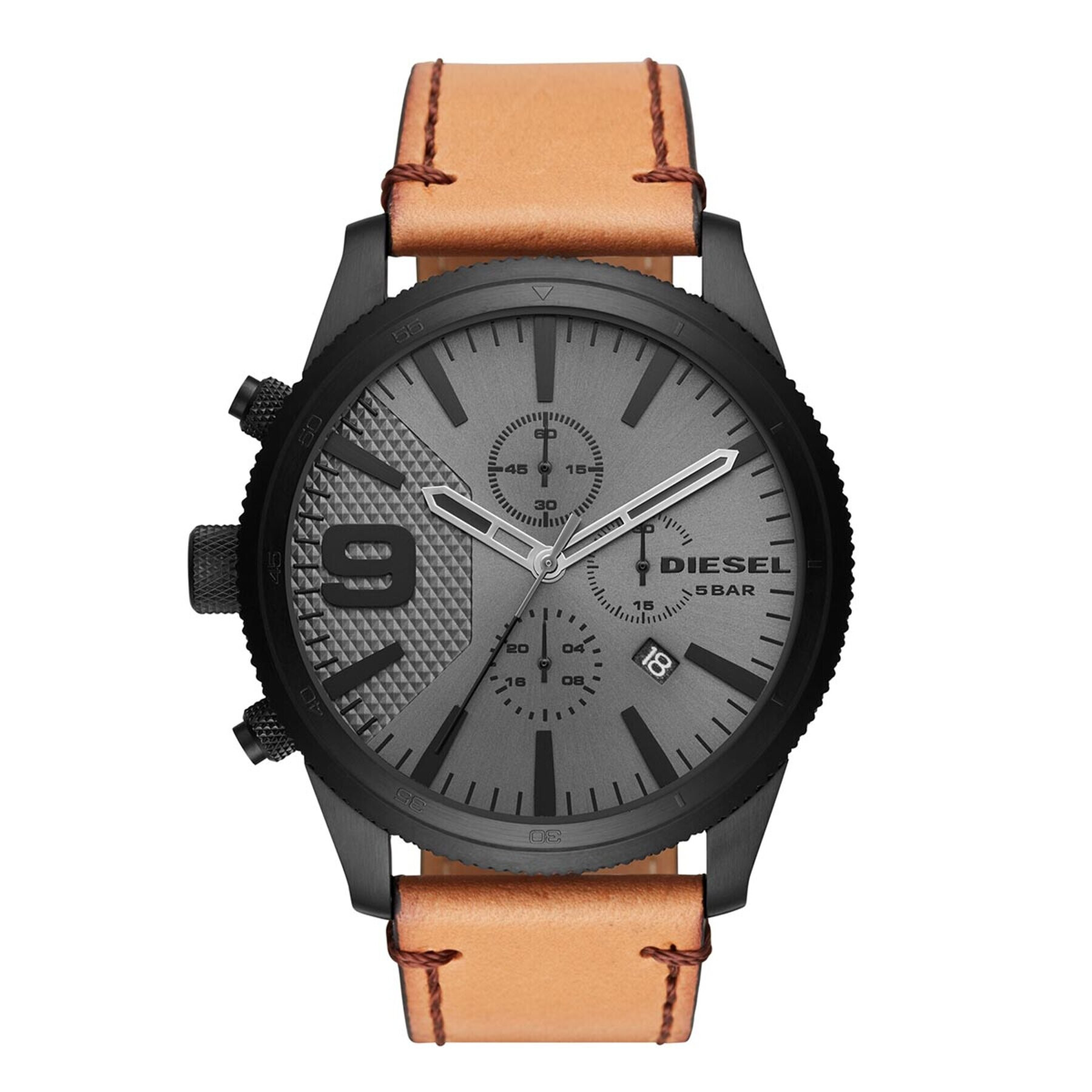 Diesel Часовник Rasp Chrono 50Mm DZ4468 Кафяв - Pepit.bg