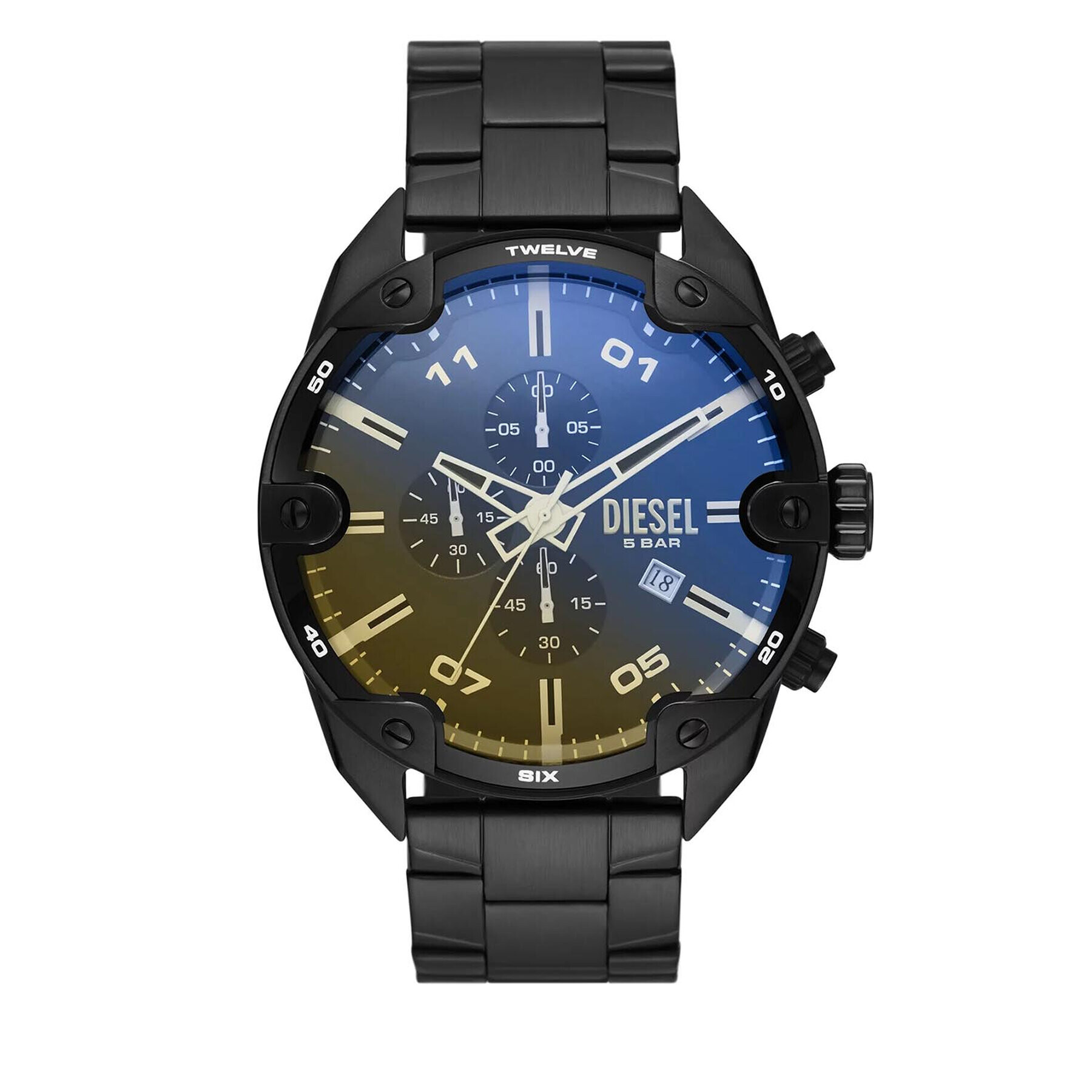 Diesel Часовник Spiked DZ4609 Черен - Pepit.bg