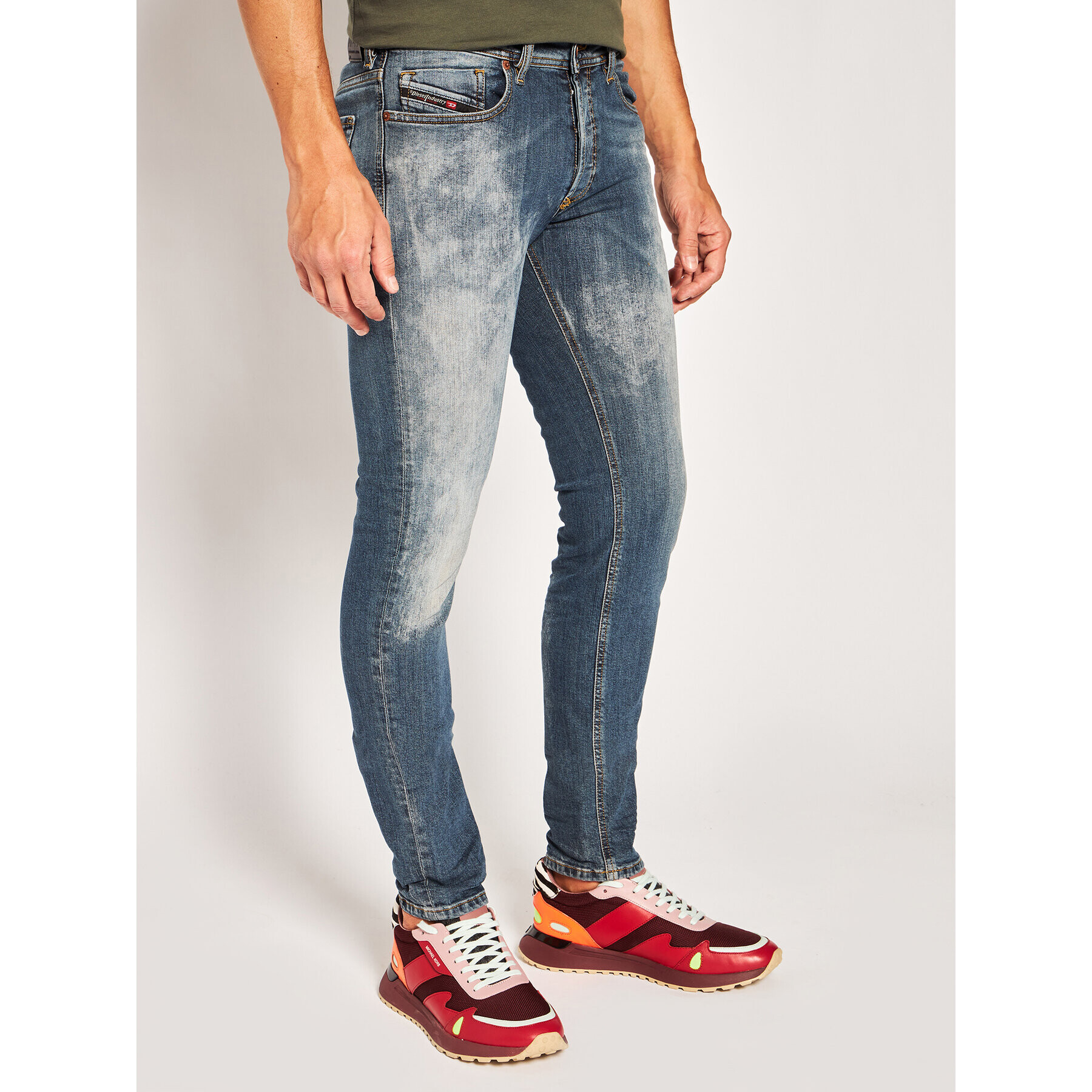 Diesel Дънки Sleenker 00SWJF 069LI Син Skinny Fit - Pepit.bg