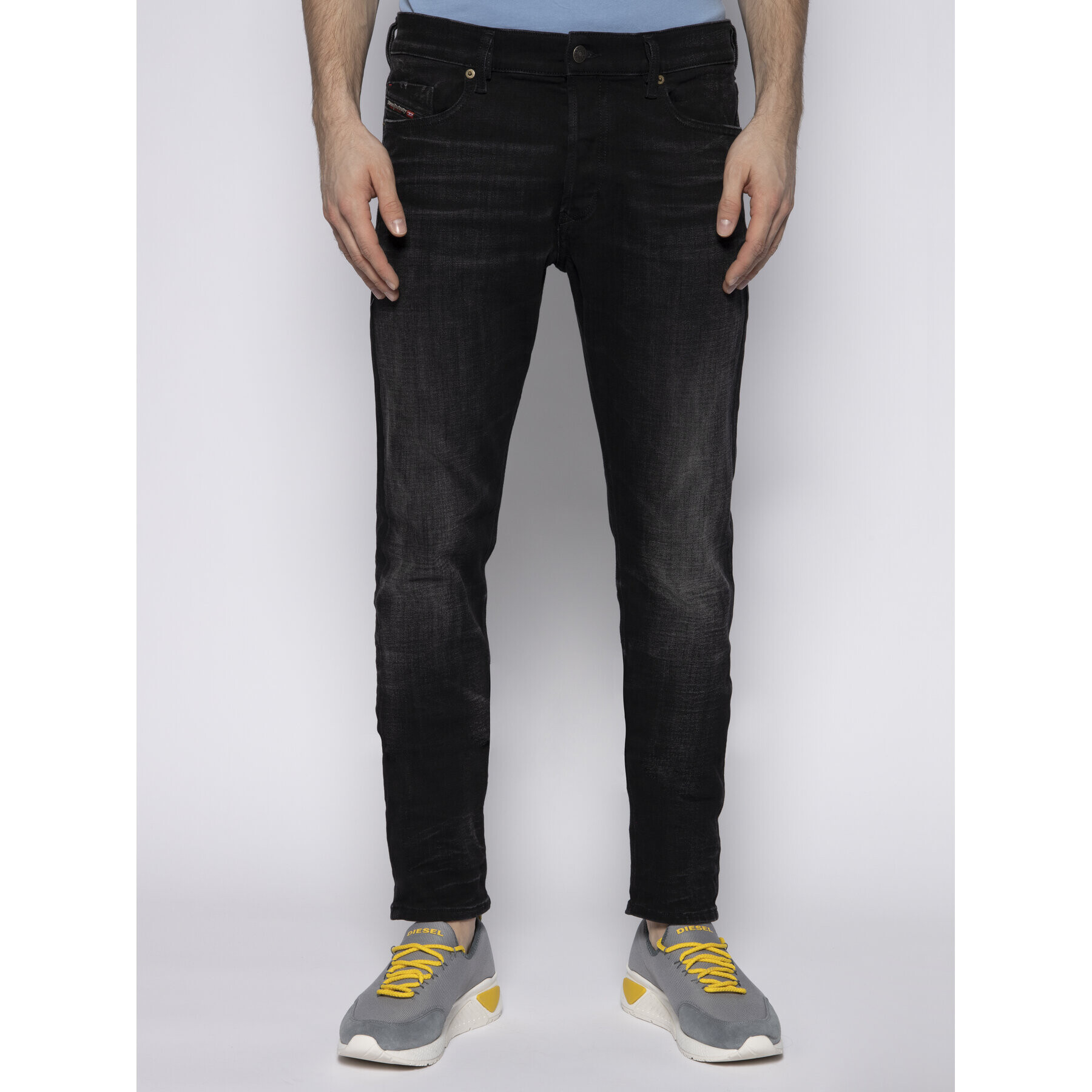 Diesel Дънки Tepphar 00SWID 0098B Черен Slim Fit - Pepit.bg