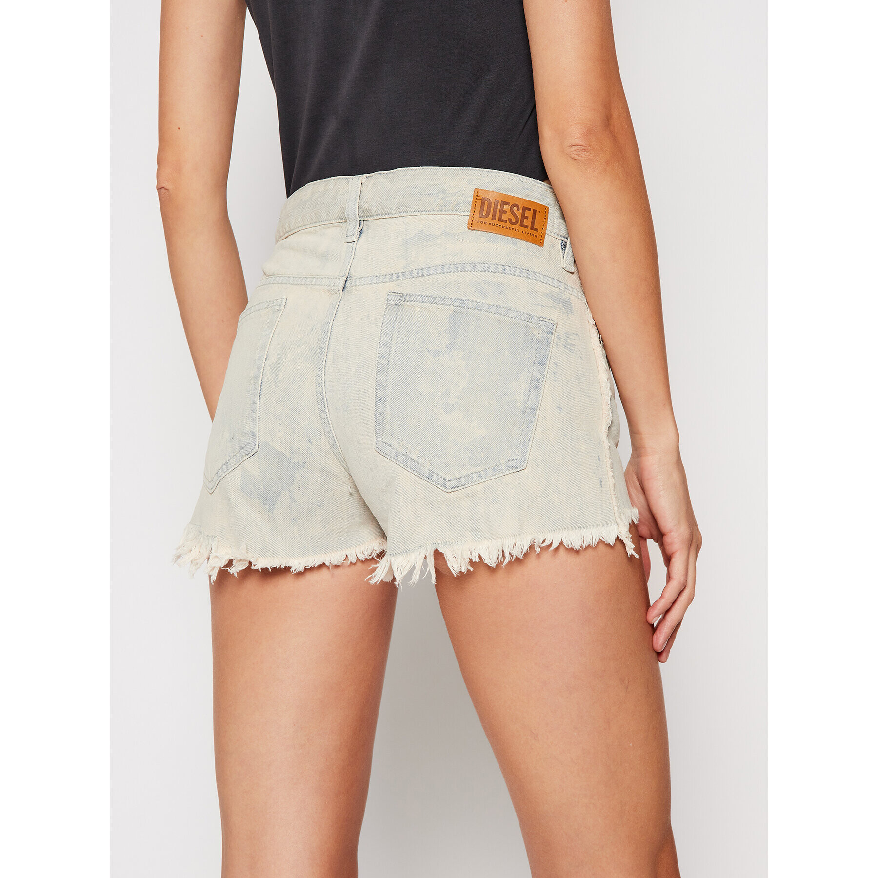 Diesel Дънкови шорти De-Rif 00SGWJ 0099P Бежов Regular Fit - Pepit.bg