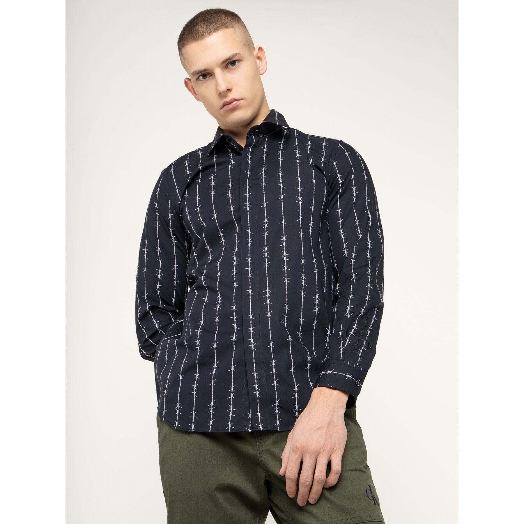 Diesel Риза S-Barbwi 00S3L9 0LAWM Черен Regular Fit - Pepit.bg
