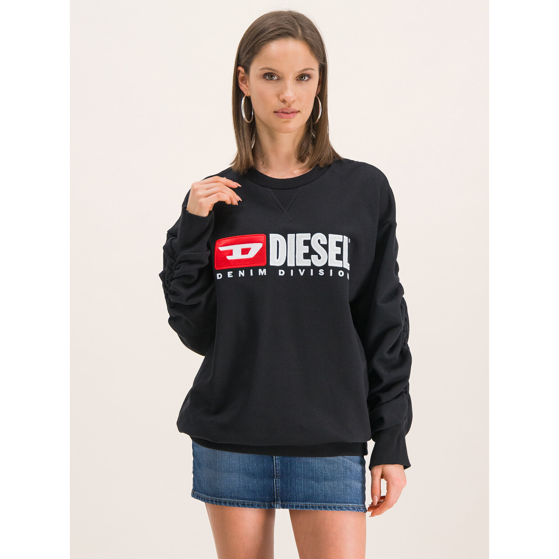 Diesel Суитшърт 00SPB7 0CATK Черен Oversize - Pepit.bg