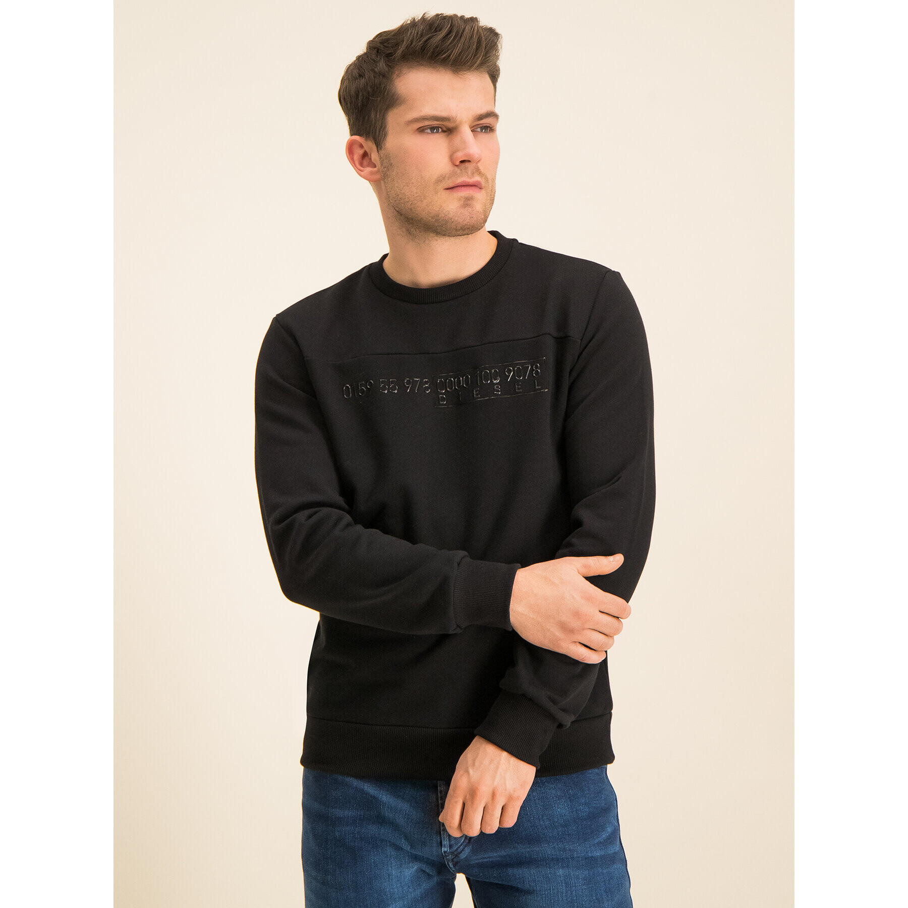 Diesel Суитшърт S-Cory 00S4EZ 0IAEG Черен Regular Fit - Pepit.bg