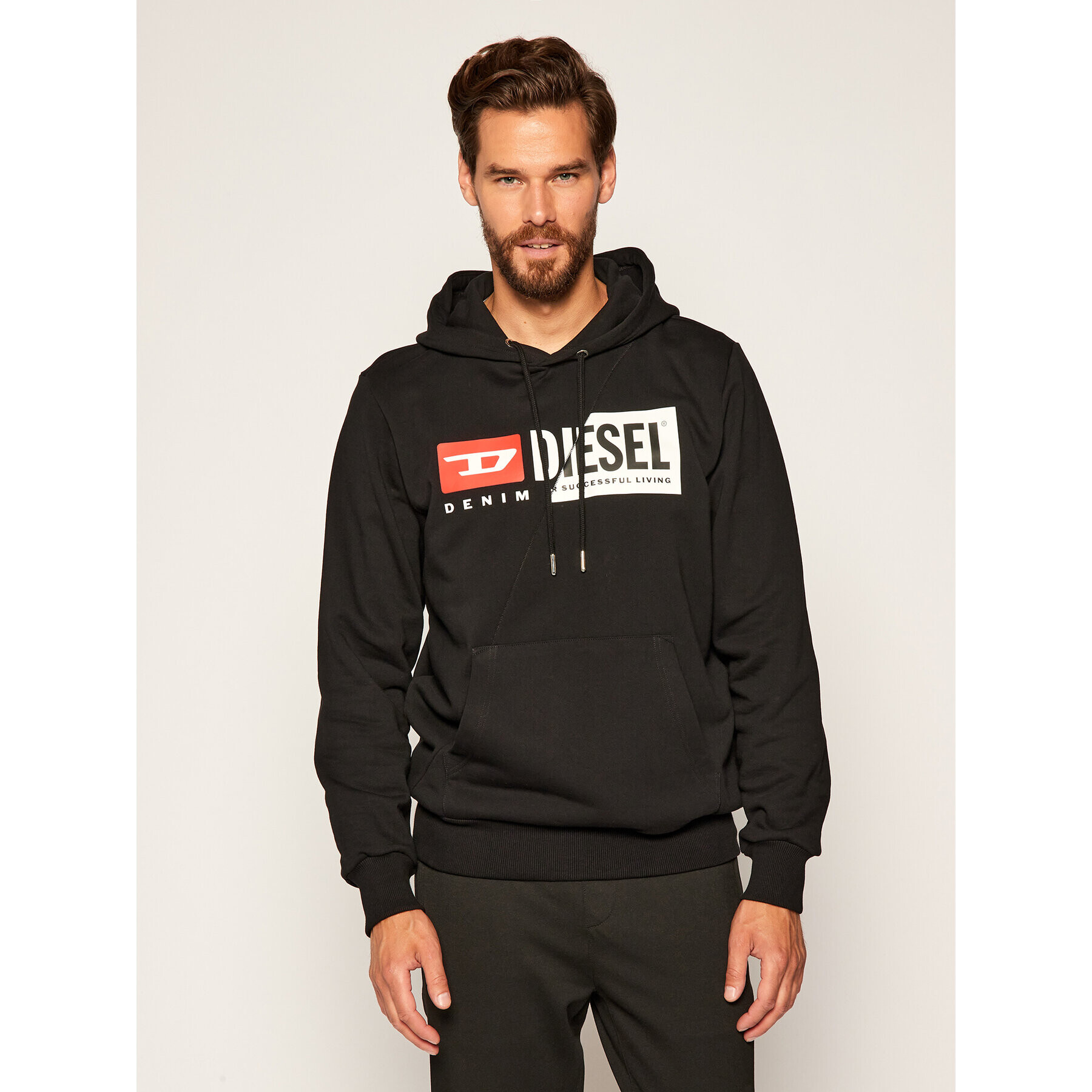 Diesel Суитшърт S-Girk-Hood-Cuty A00339 0IAJH Черен Regular Fit - Pepit.bg