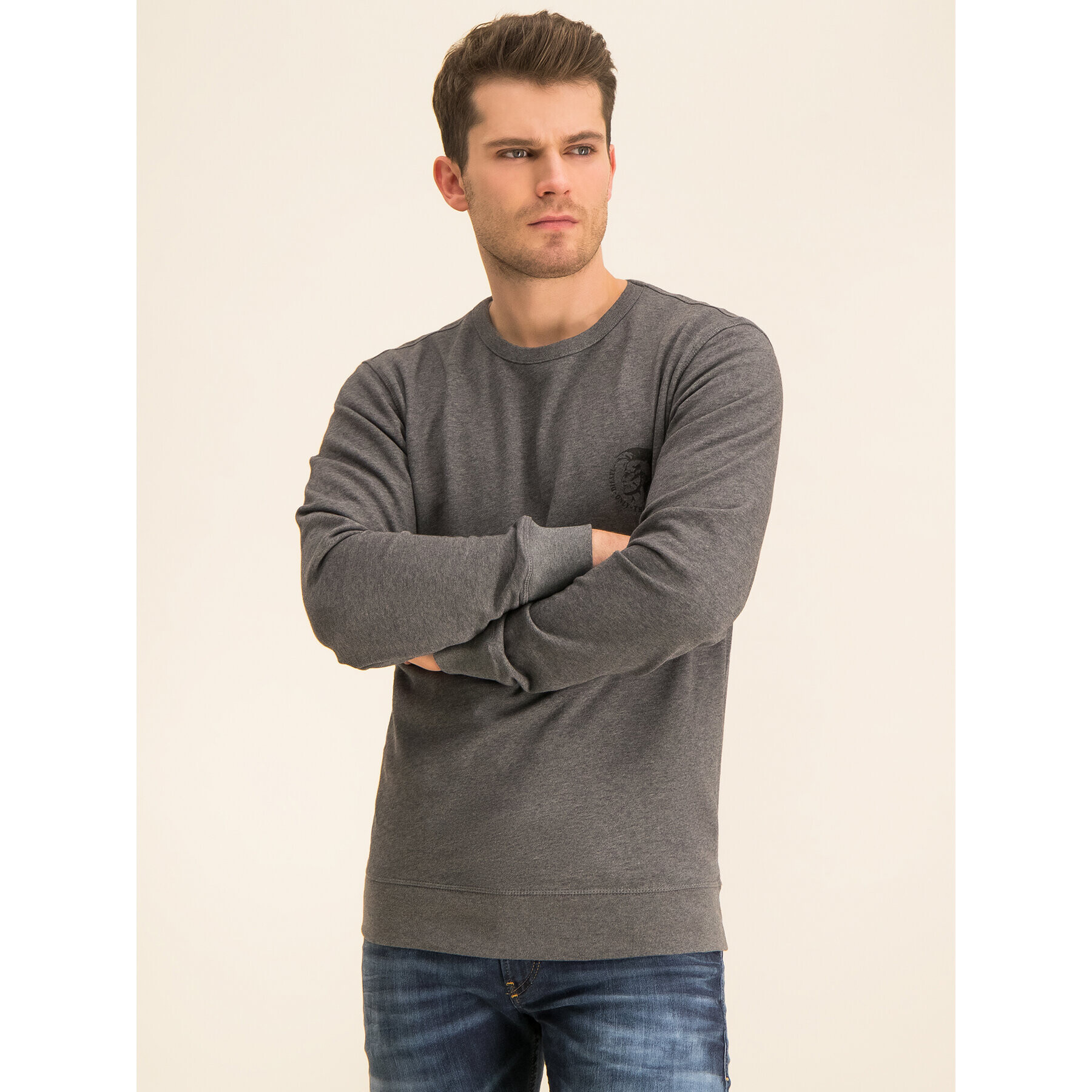 Diesel Суитшърт Willy 00CS7C 0CAND Сив Regular Fit - Pepit.bg