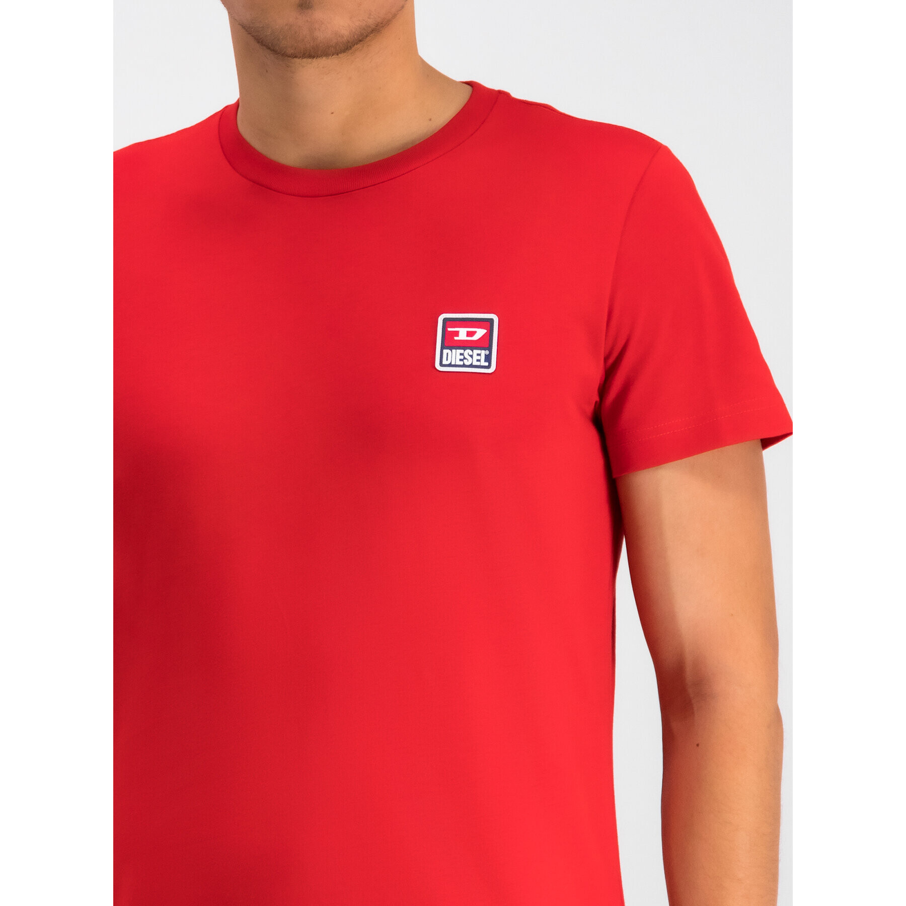 Diesel Тишърт 00SZ7W 0PATI Червен Regular Fit - Pepit.bg