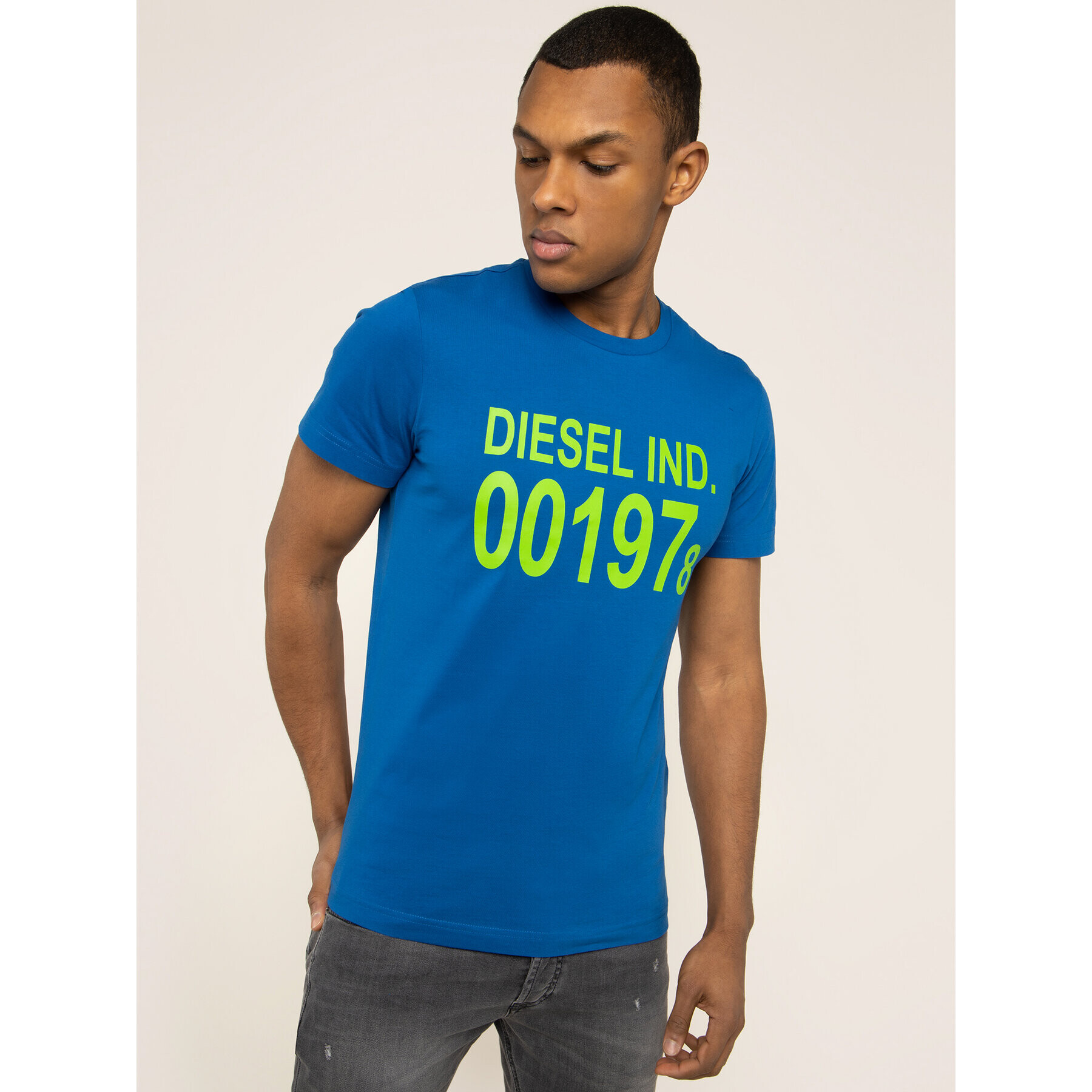 Diesel Тишърт T-Diego-001978 00SASA 0AAXJ Син Regular Fit - Pepit.bg