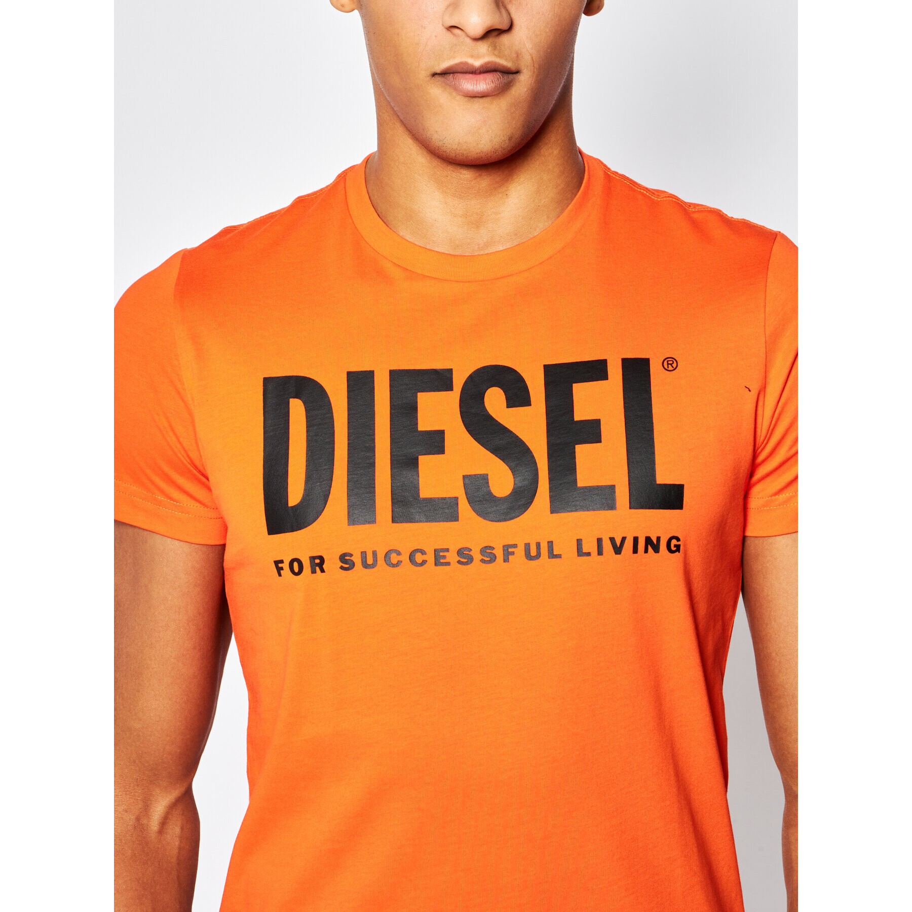 Diesel Тишърт T-Diego 00SXED 0AAXJ Оранжев Regular Fit - Pepit.bg