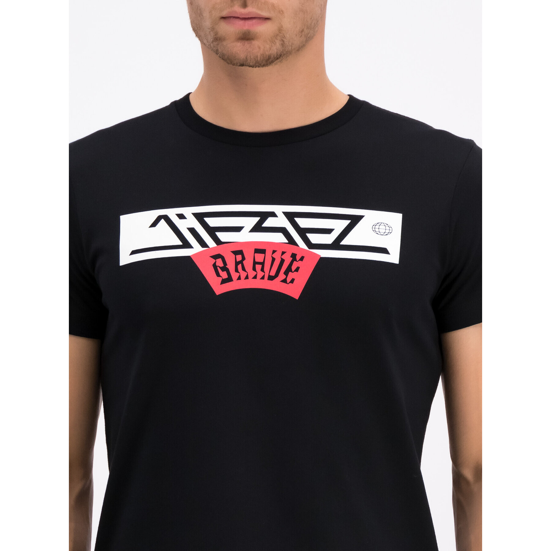 Diesel Тишърт T-Diego-A1 00SW7R 0091A Черен Regular Fit - Pepit.bg