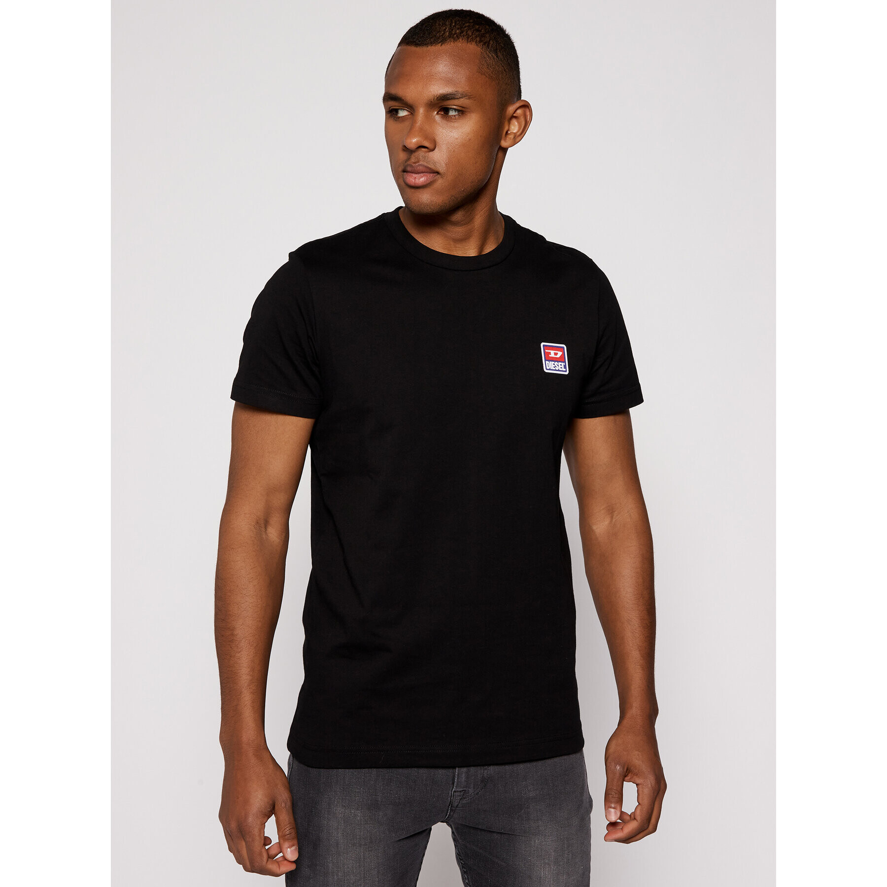 Diesel Тишърт T-Diego-Div 00SZ7W 0PATI Черен Regular Fit - Pepit.bg