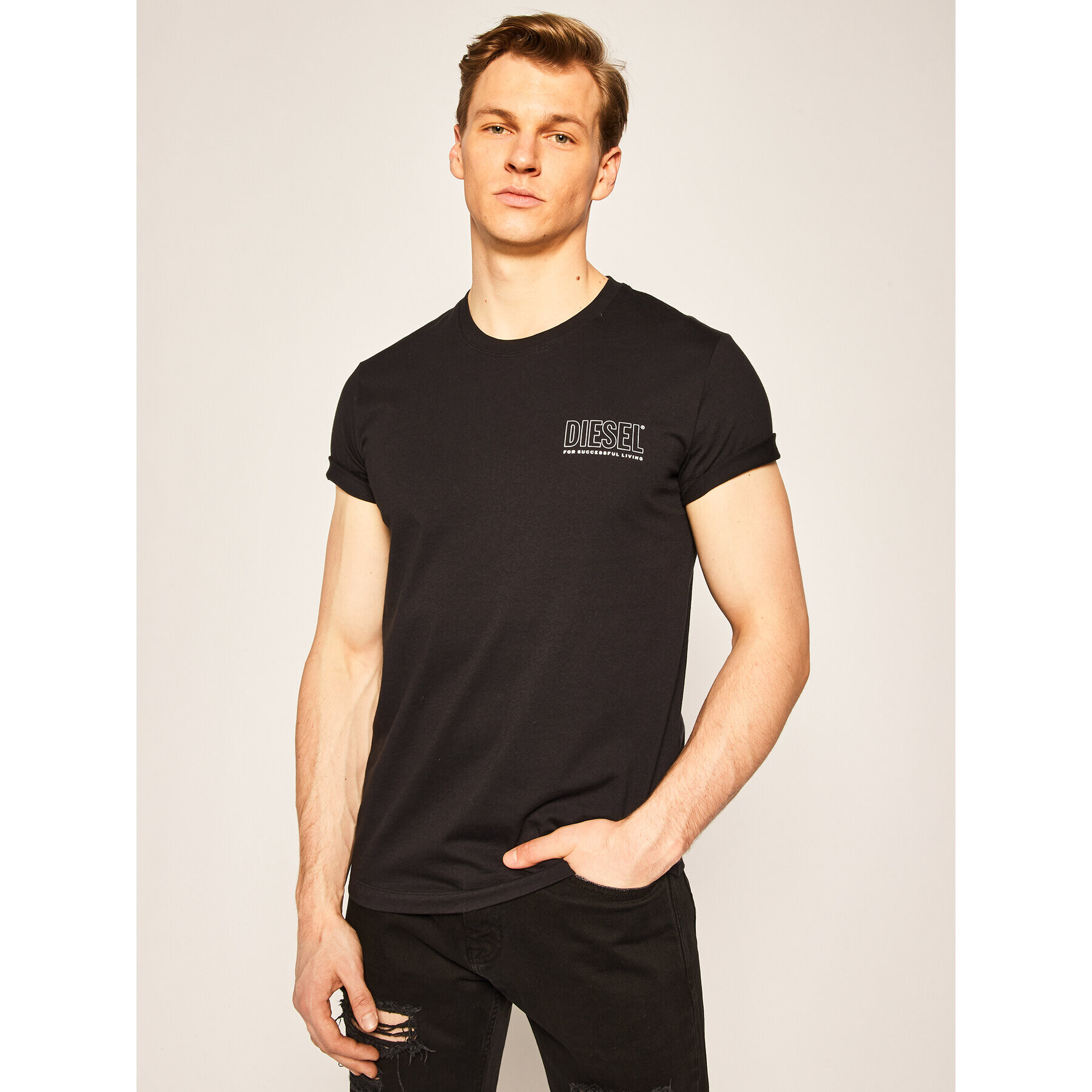 Diesel Тишърт Umlt-Jake 00CG46 0QAZN Черен Regular Fit - Pepit.bg