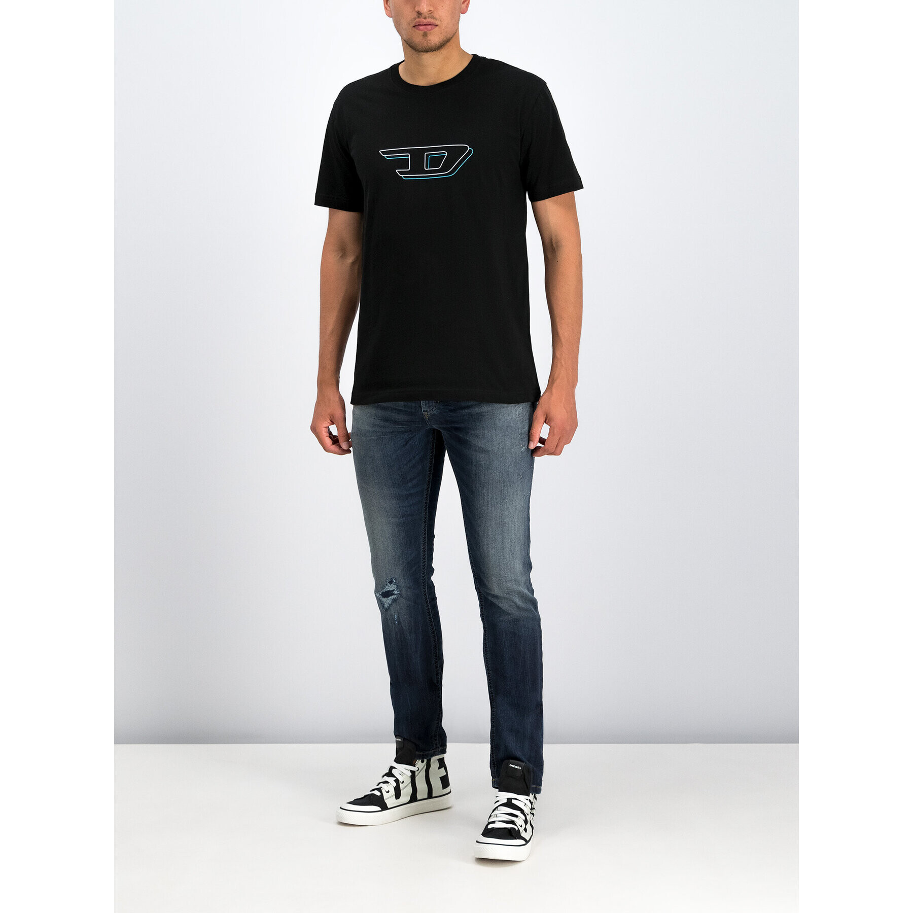 Diesel Тишърт Umlt-Jake 00CG46 0TAWW Черен Regular Fit - Pepit.bg