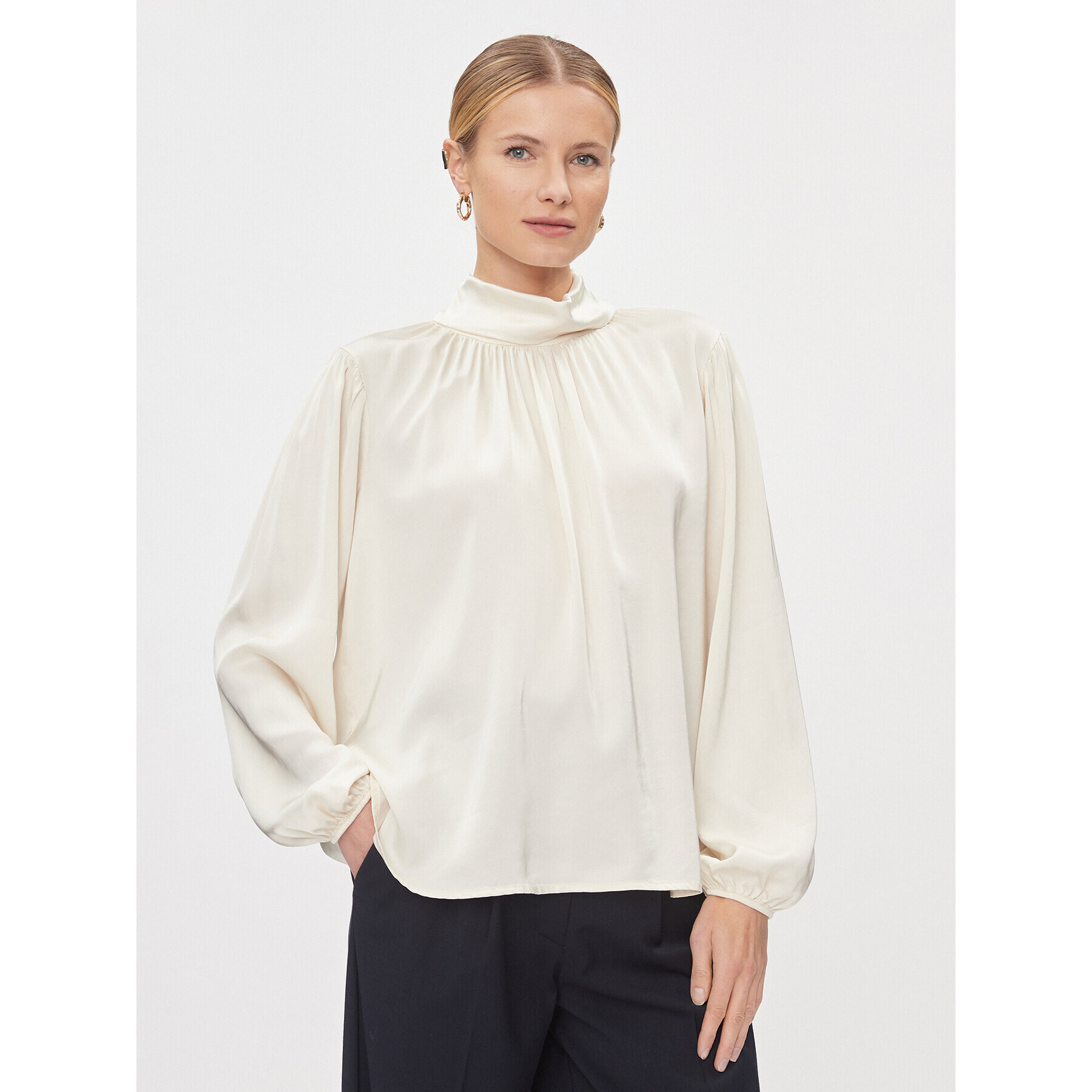 Dixie Блуза C239Z013A Екрю Loose Fit - Pepit.bg