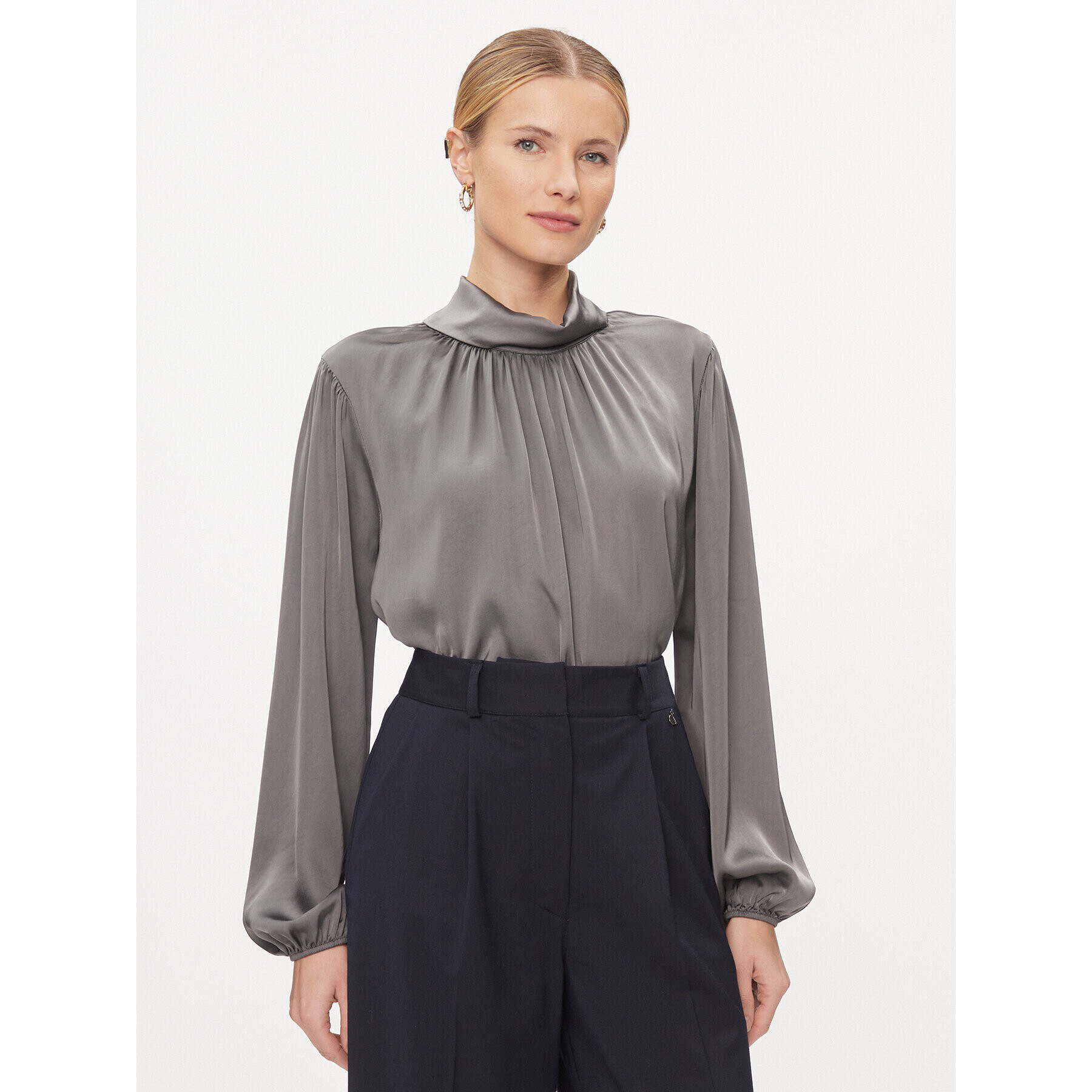Dixie Блуза C239Z013A Сив Loose Fit - Pepit.bg