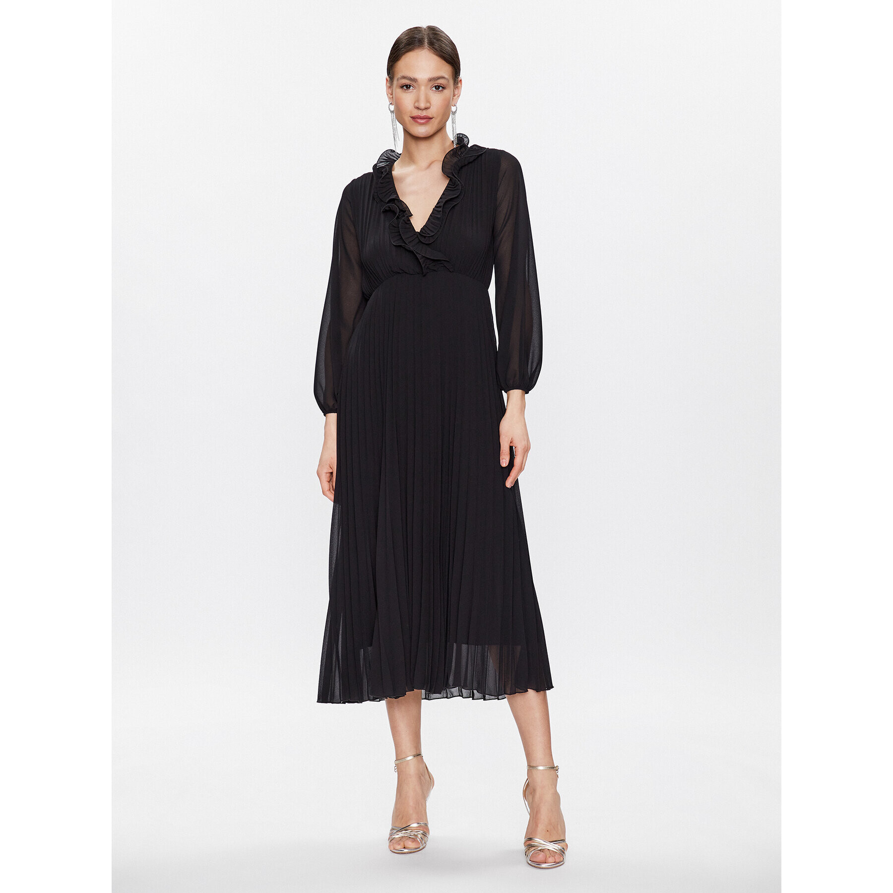 Dixie Ежедневна рокля A836U036A Черен Regular Fit - Pepit.bg