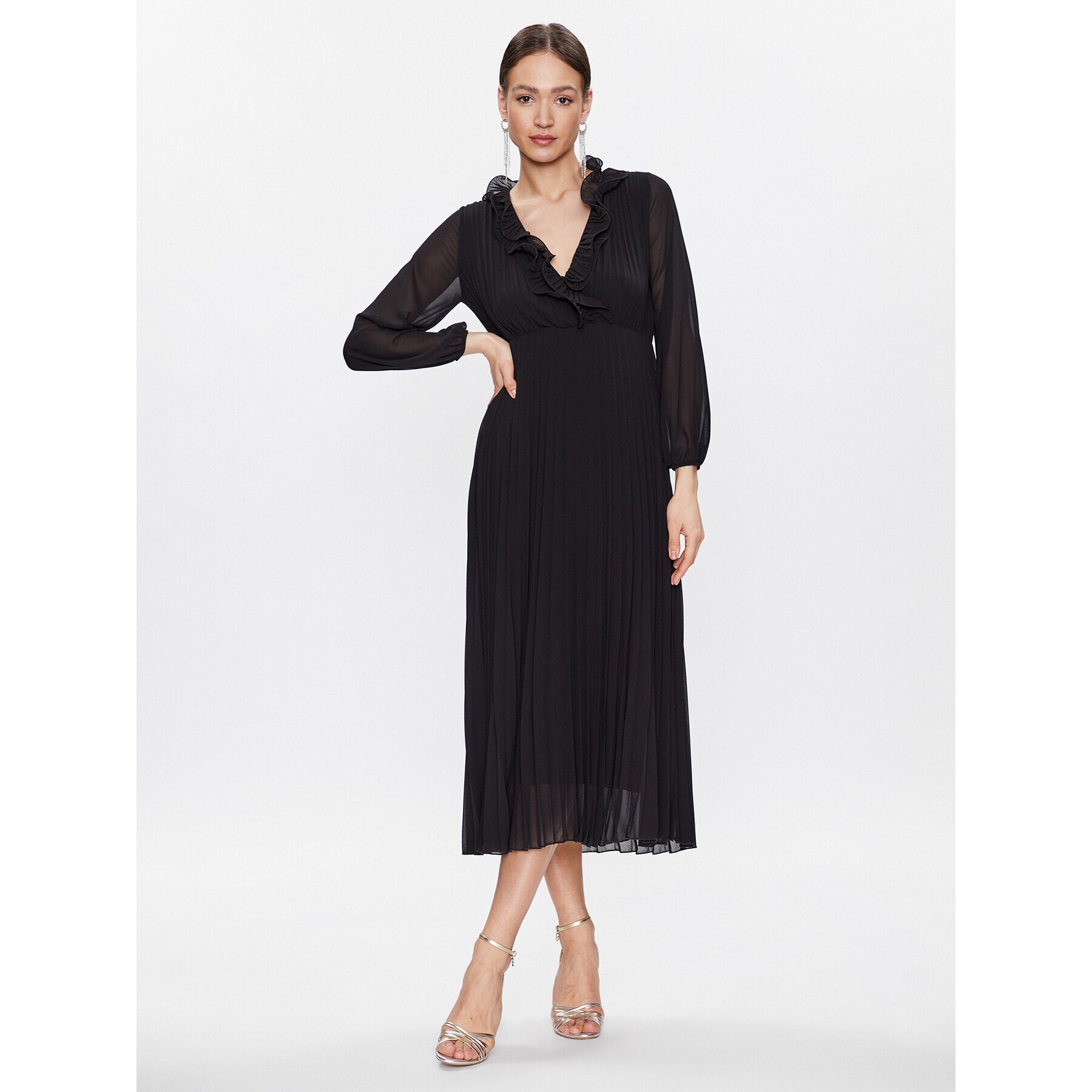 Dixie Ежедневна рокля A836U036A Черен Regular Fit - Pepit.bg
