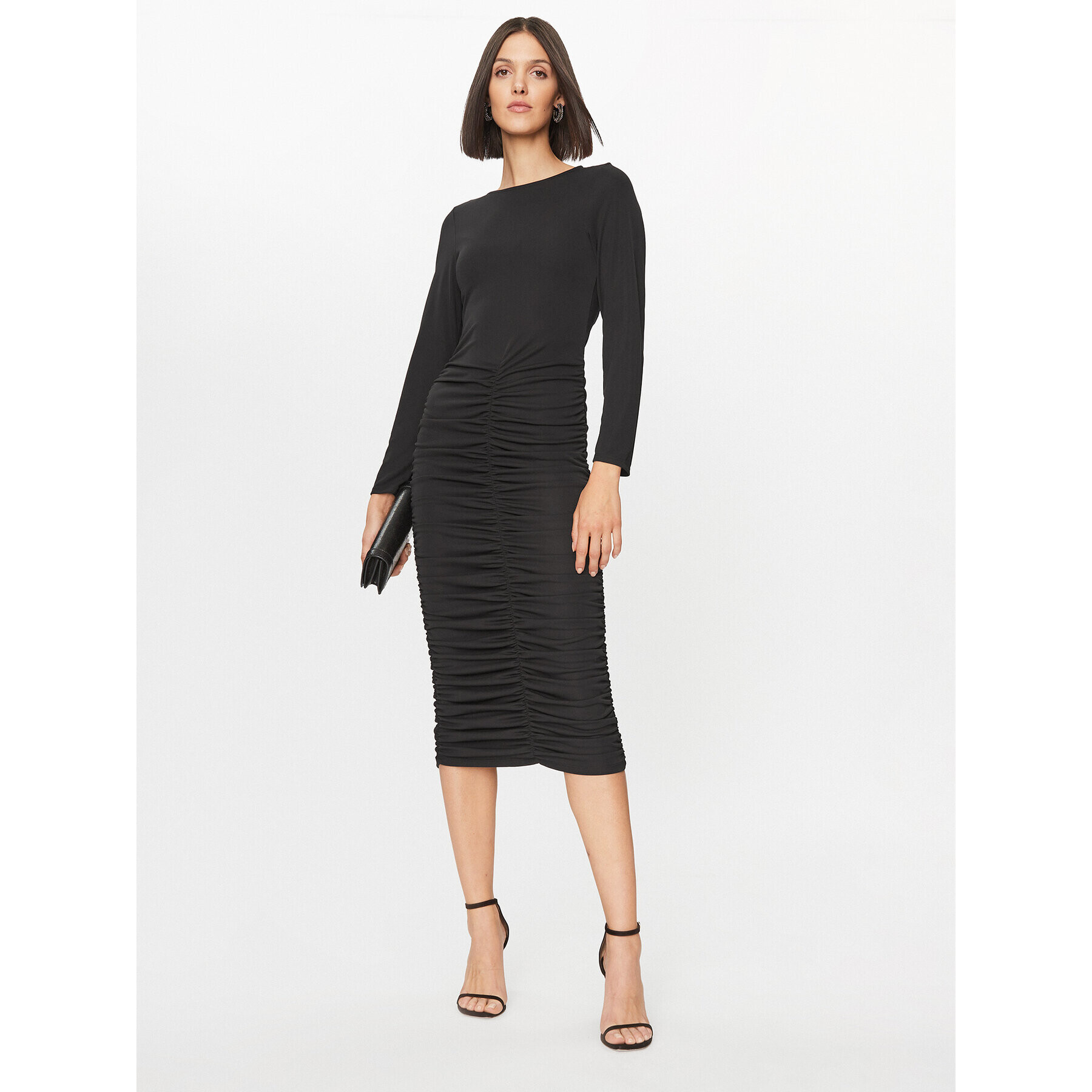 Dixie Коктейлна рокля AIDRTNDA Черен Slim Fit - Pepit.bg